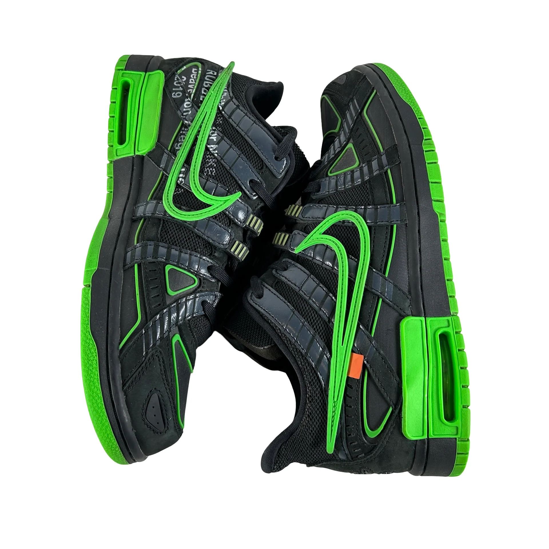 CU6015 001 Nike Air Rubber Dunk Off-White Green Strike [USED] - 10 M (Used2) - Image 5