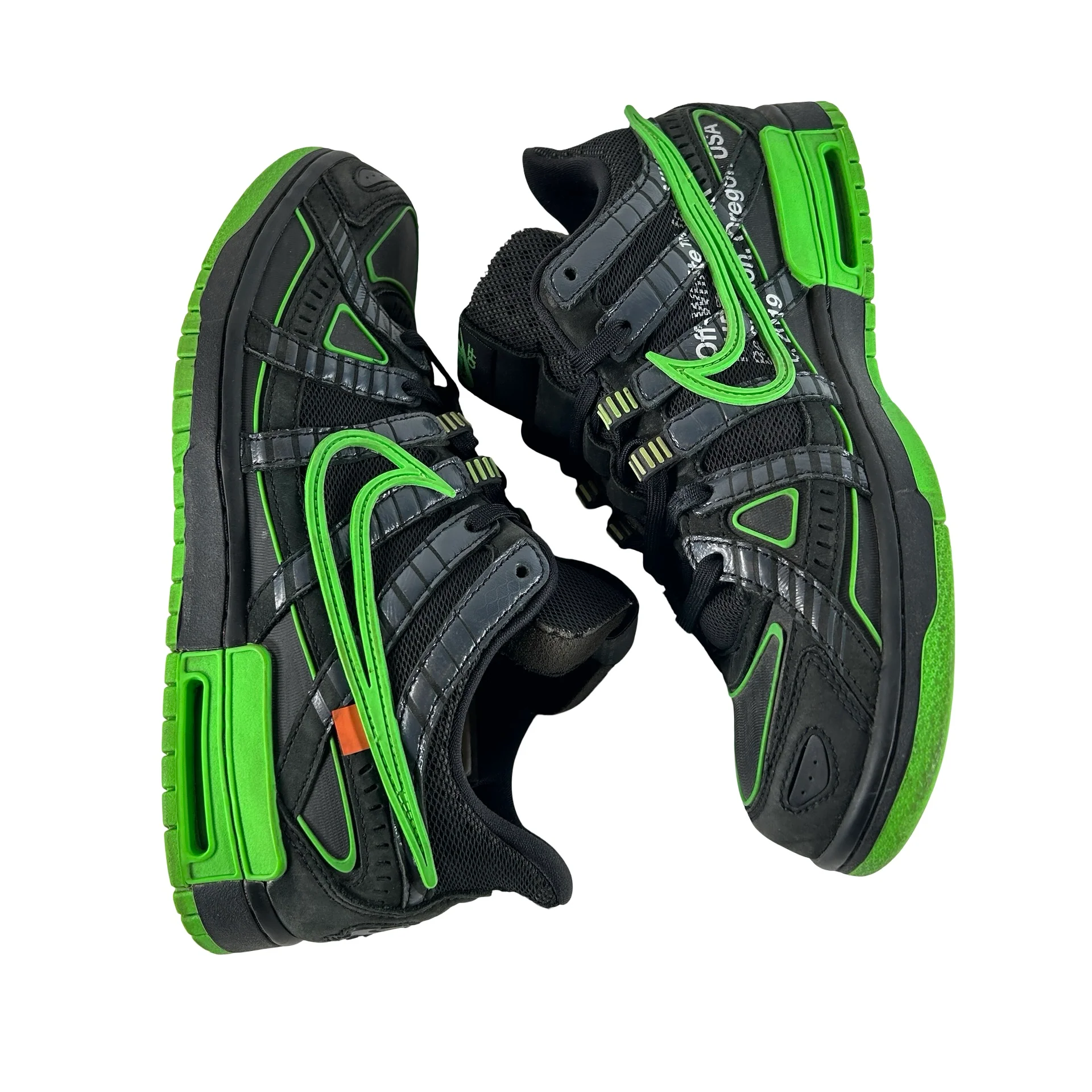 CU6015 001 Nike Air Rubber Dunk Off-White Green Strike [USED] - 10 M (Used) (Replace Box) - Image 4