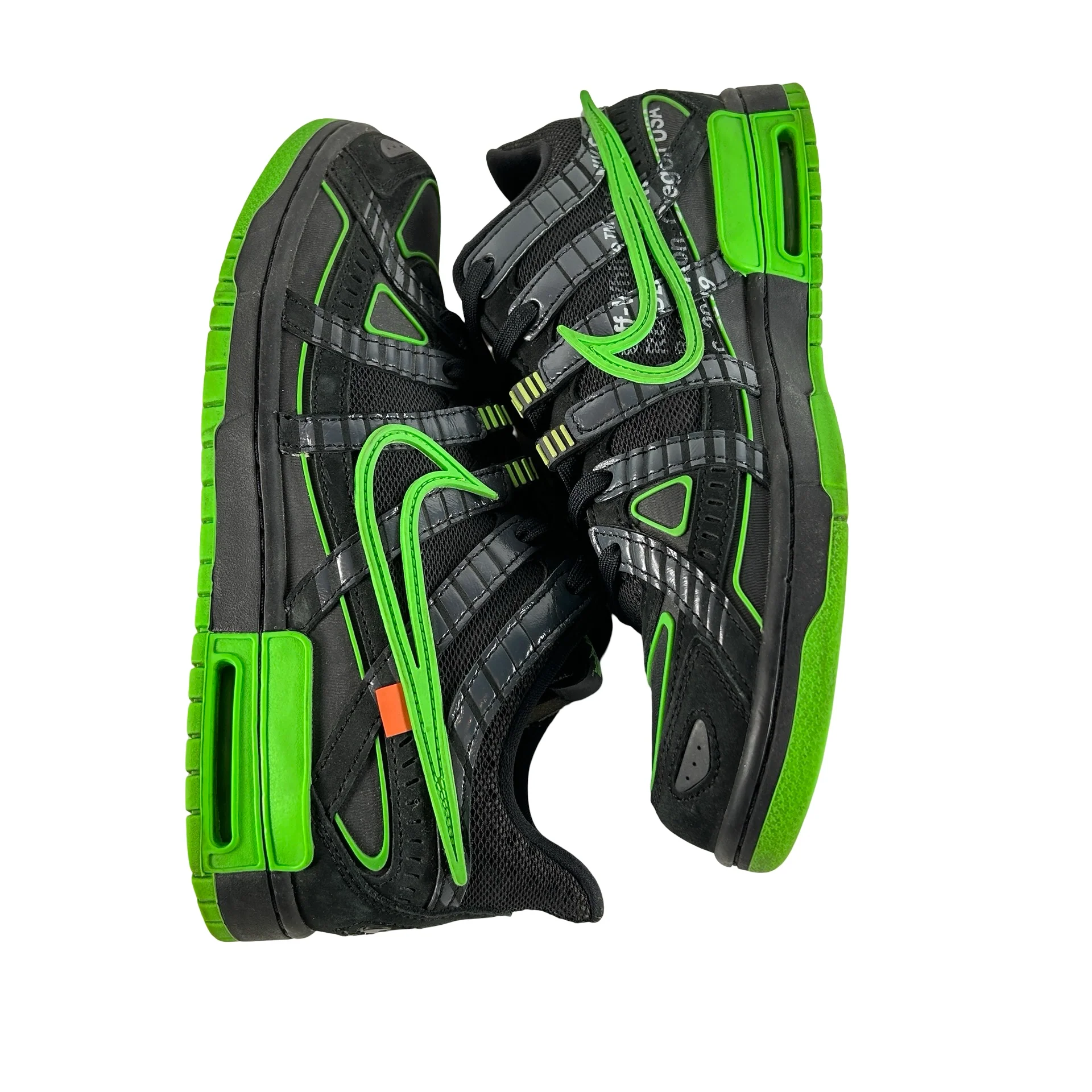 CU6015 001 Nike Air Rubber Dunk Off-White Green Strike [USED] - 9 M (Used2) - Image 4