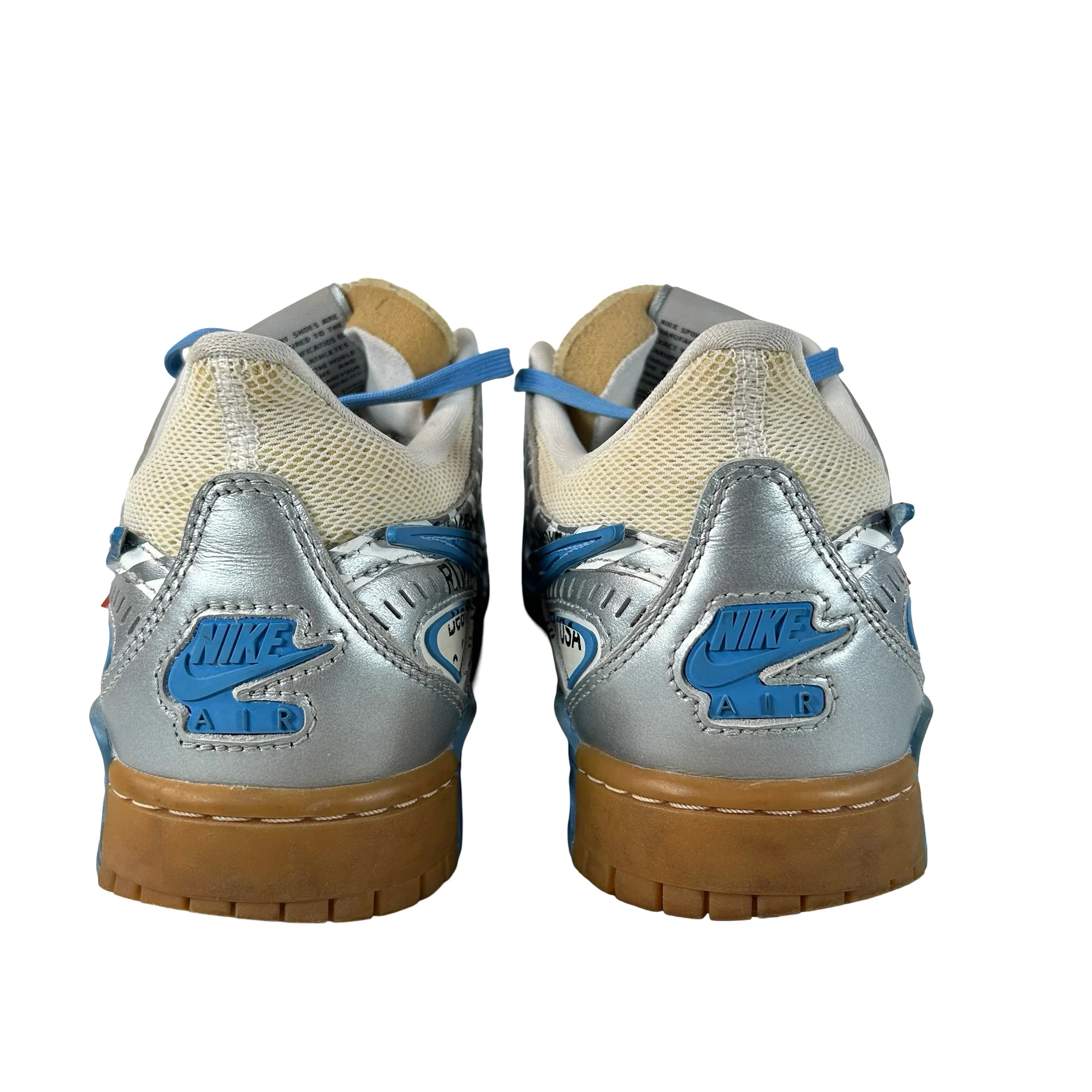 CU6015 100 Nike Air Rubber Dunk Off-White UNC [USED] - 10 M (Used) - Image 3