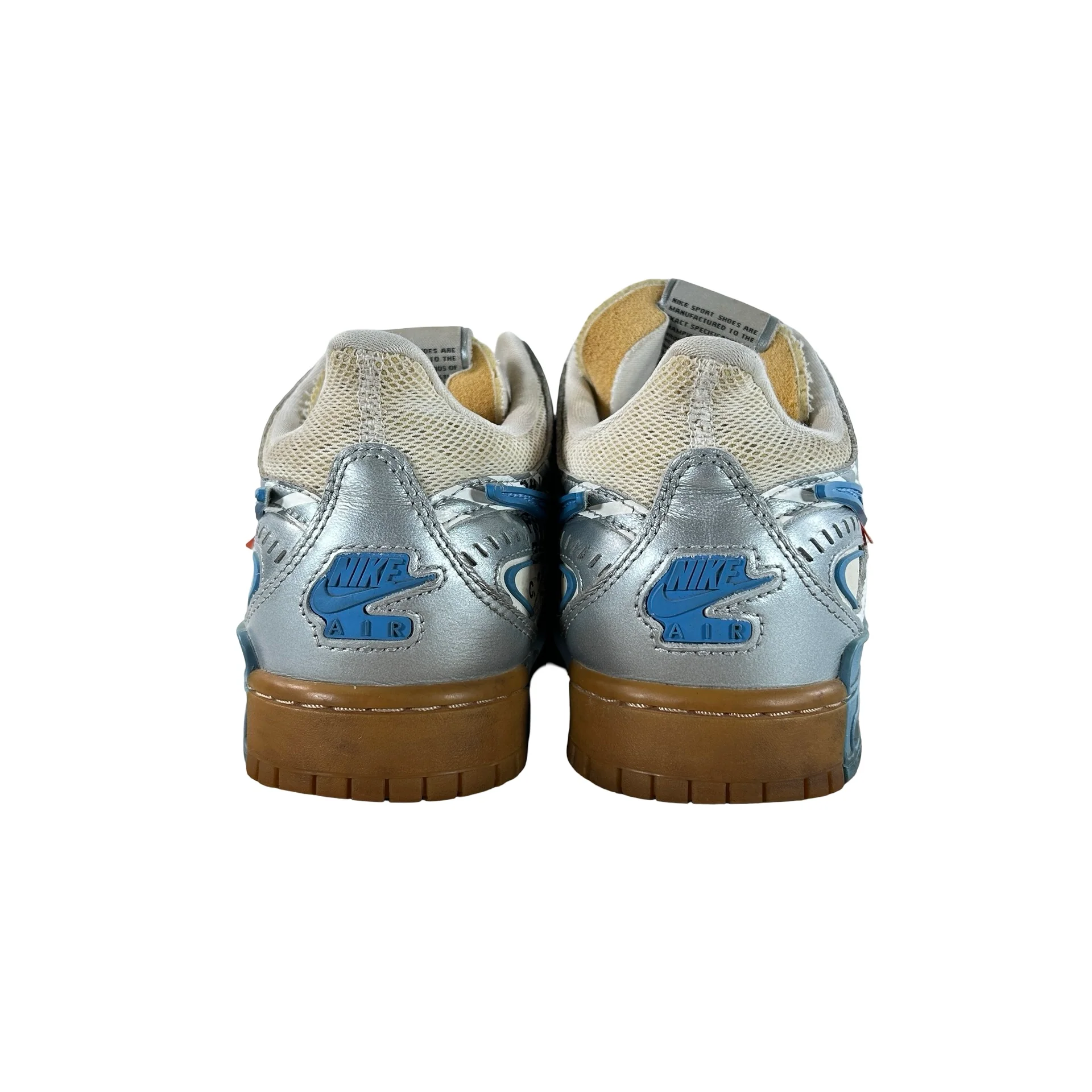 CU6015 100 Nike Air Rubber Dunk Off-White UNC [USED] - 8 M (Used) - Image 3
