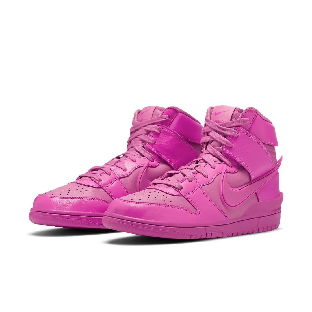 CU7544 600 Nike Dunk High AMBUSH Active Fuchsia - Image 3