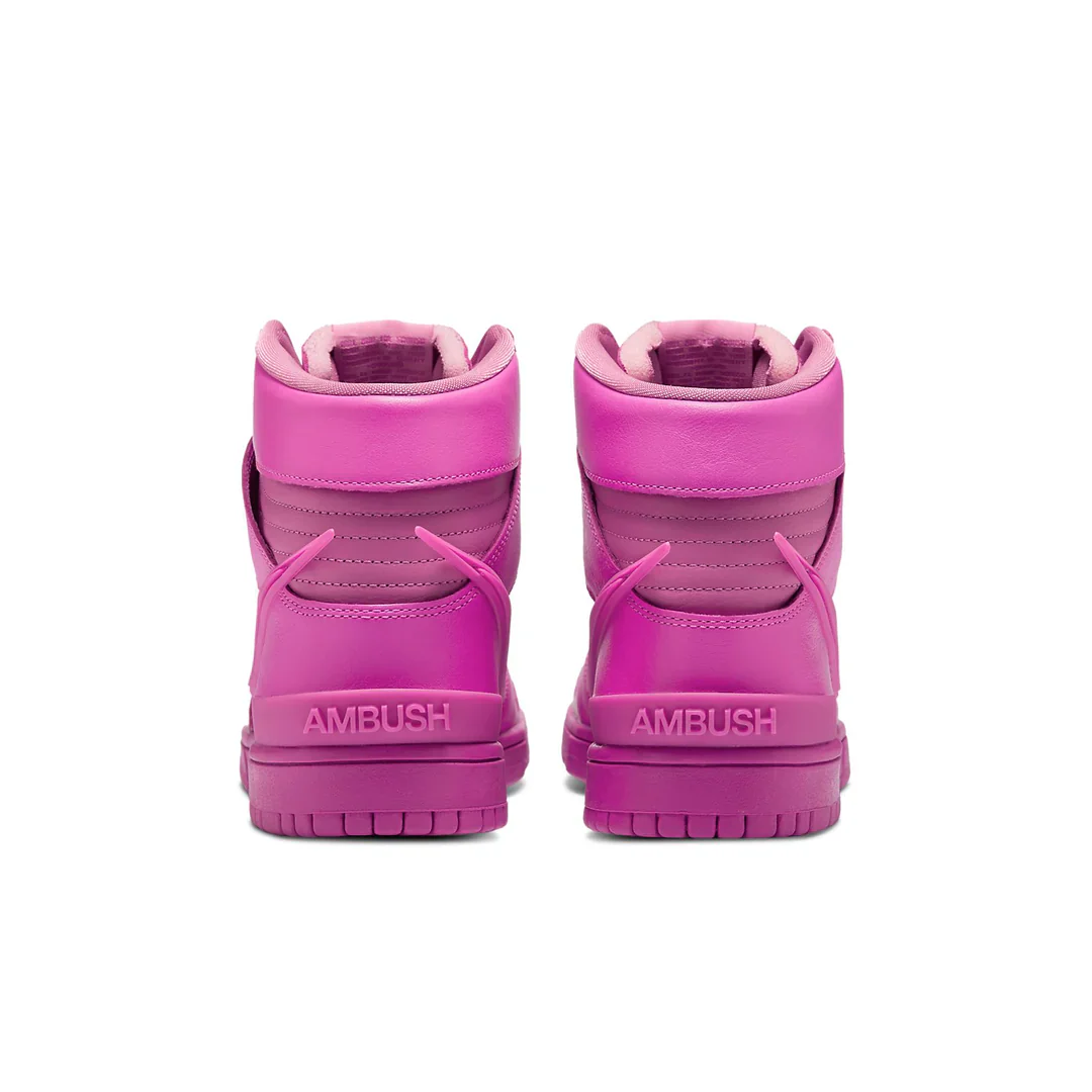 CU7544 600 Nike Dunk High AMBUSH Active Fuchsia - Image 5