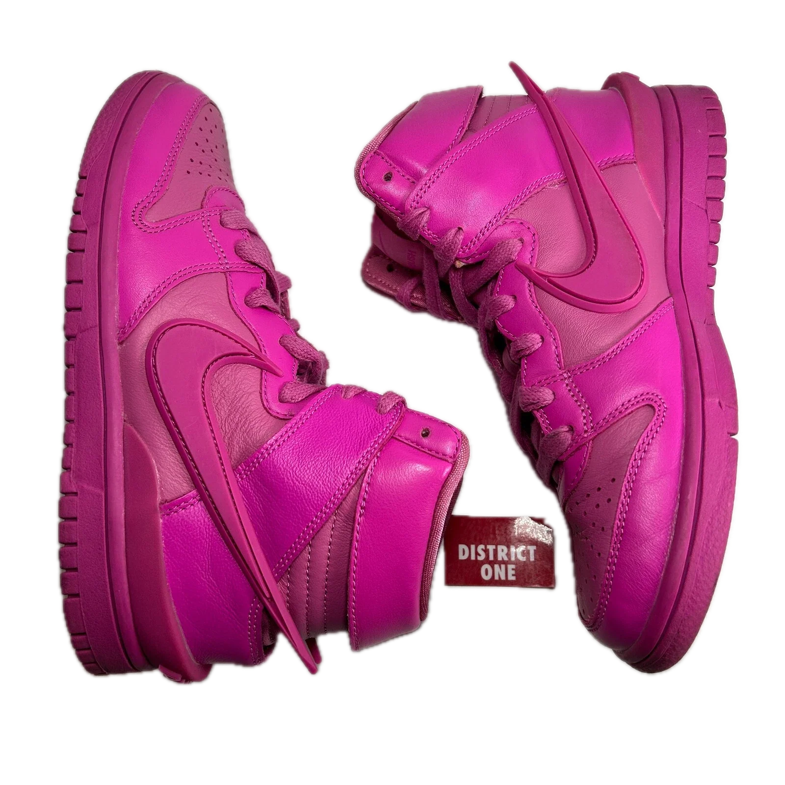 CU7544 600 Nike Dunk High AMBUSH Active Fuchsia [USED] - 4 M (Used) (No Box) - Image 4