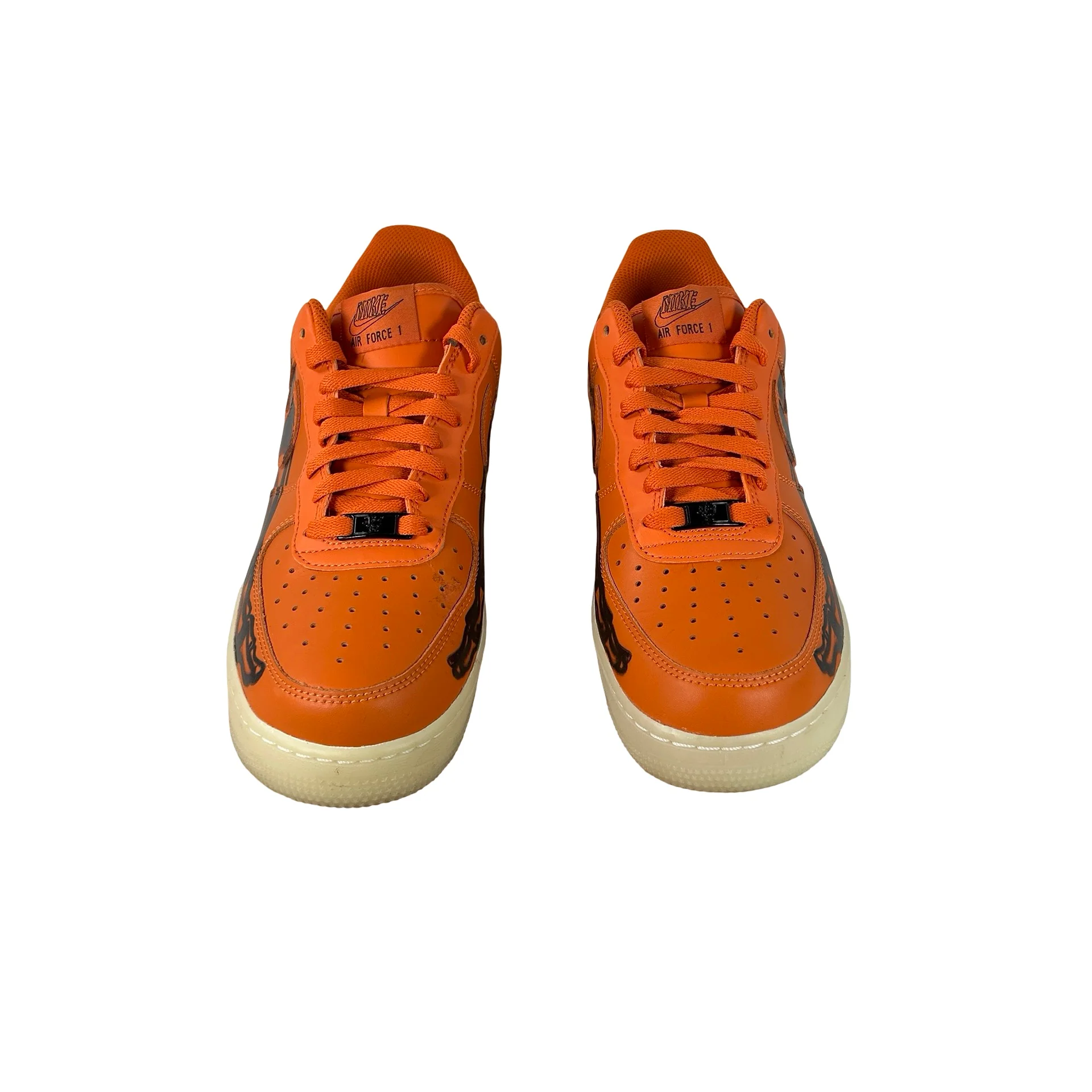 CU8067 800 Nike Air Force 1 Low Orange Skeleton Halloween [USED] - 9 M (Used) (Replace Box) - Image 2