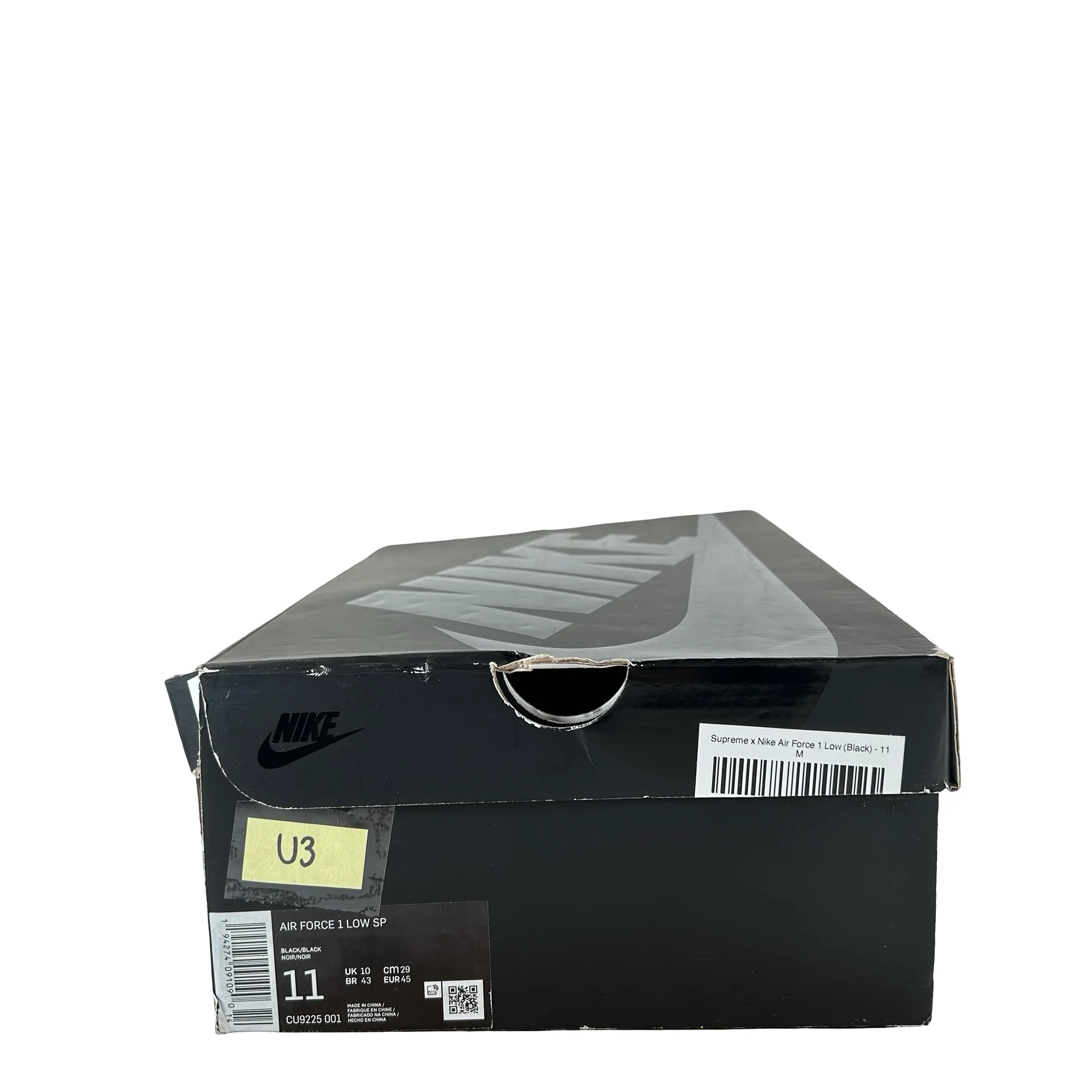 CU9225 001 Air Force 1 Low Supreme Black [USED] - 11 M (Used3) - Image 7