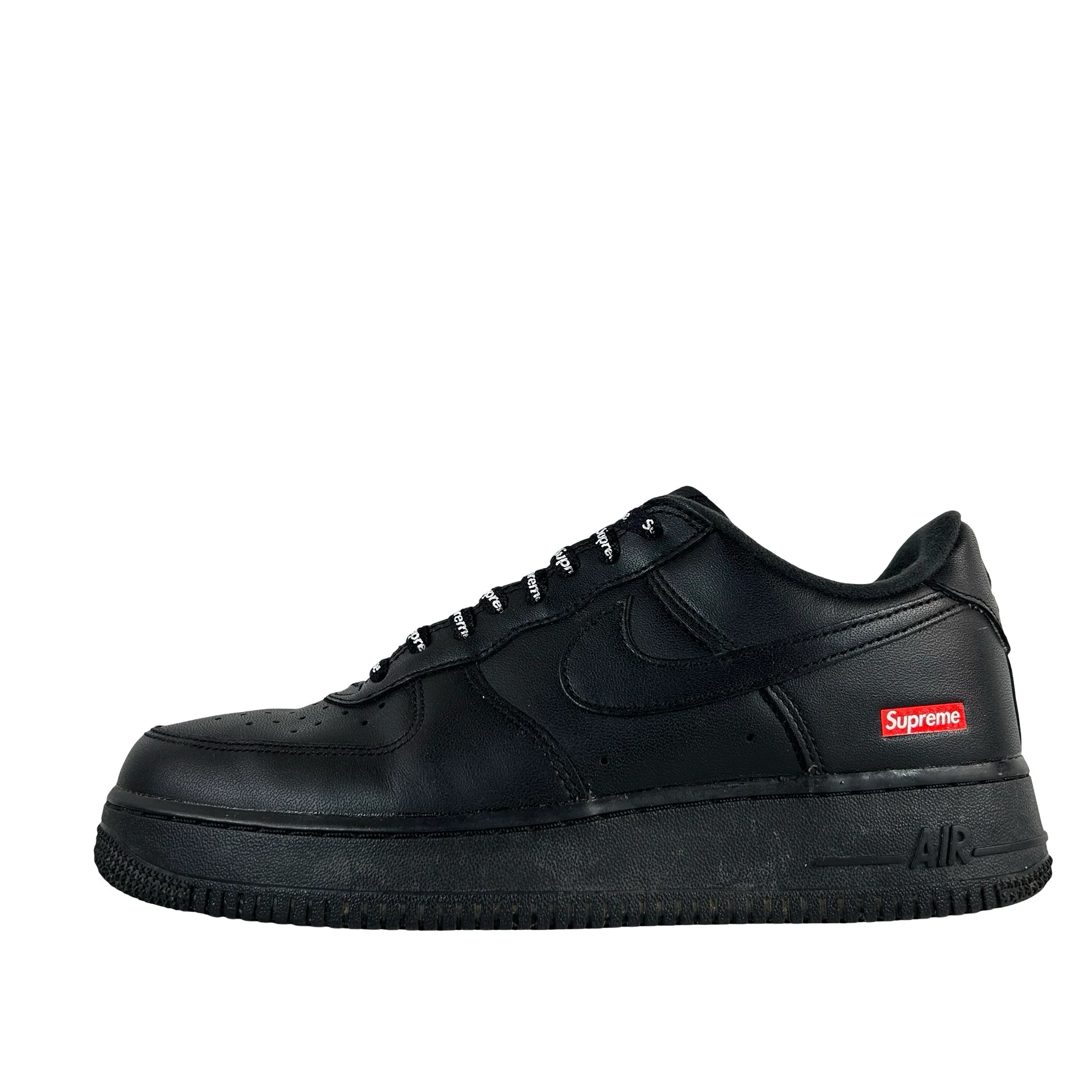 CU9225 001 Air Force 1 Low Supreme Black [USED] - 7.5 M (Used)