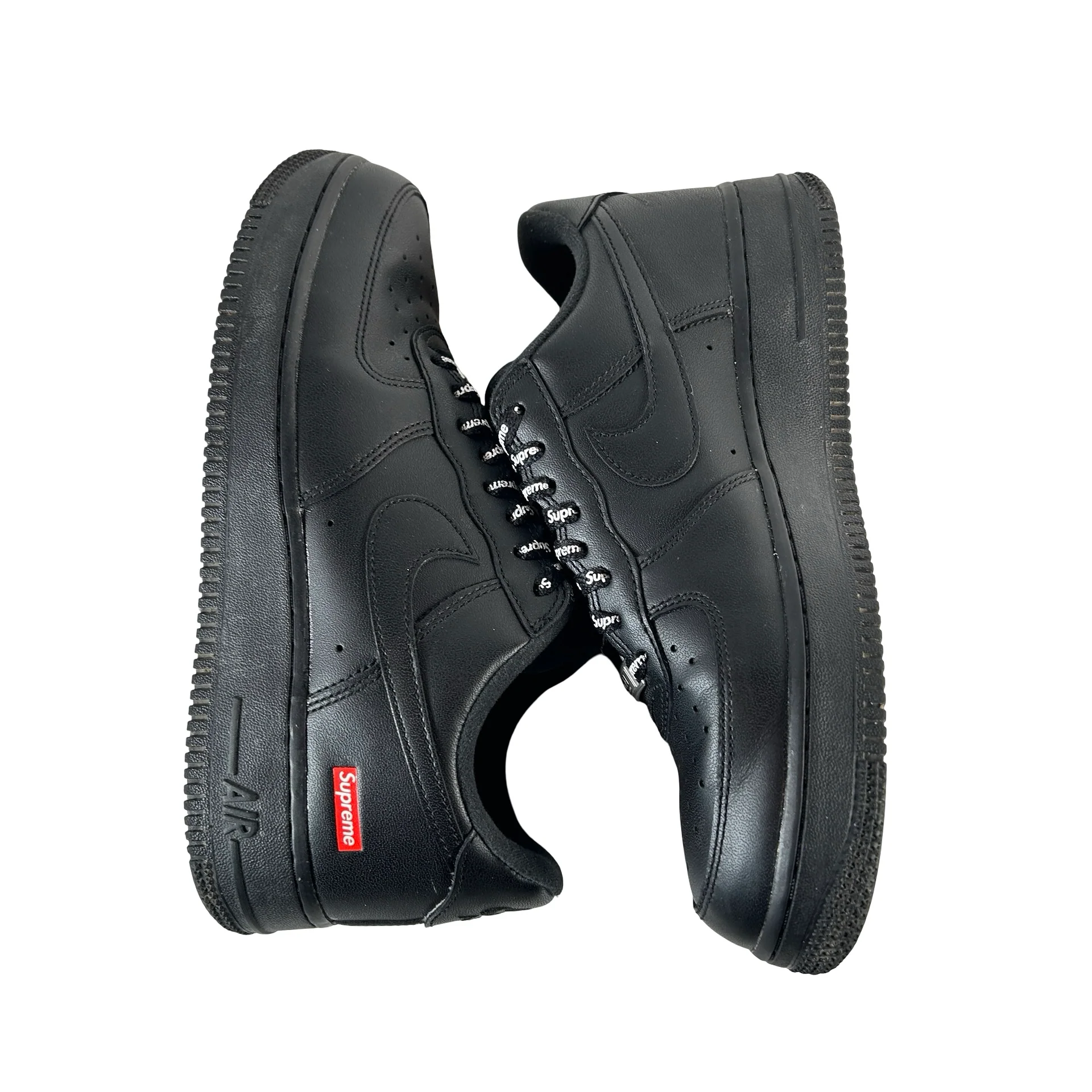 CU9225 001 Air Force 1 Low Supreme Black [USED] - 7.5 M (Used) - Image 4