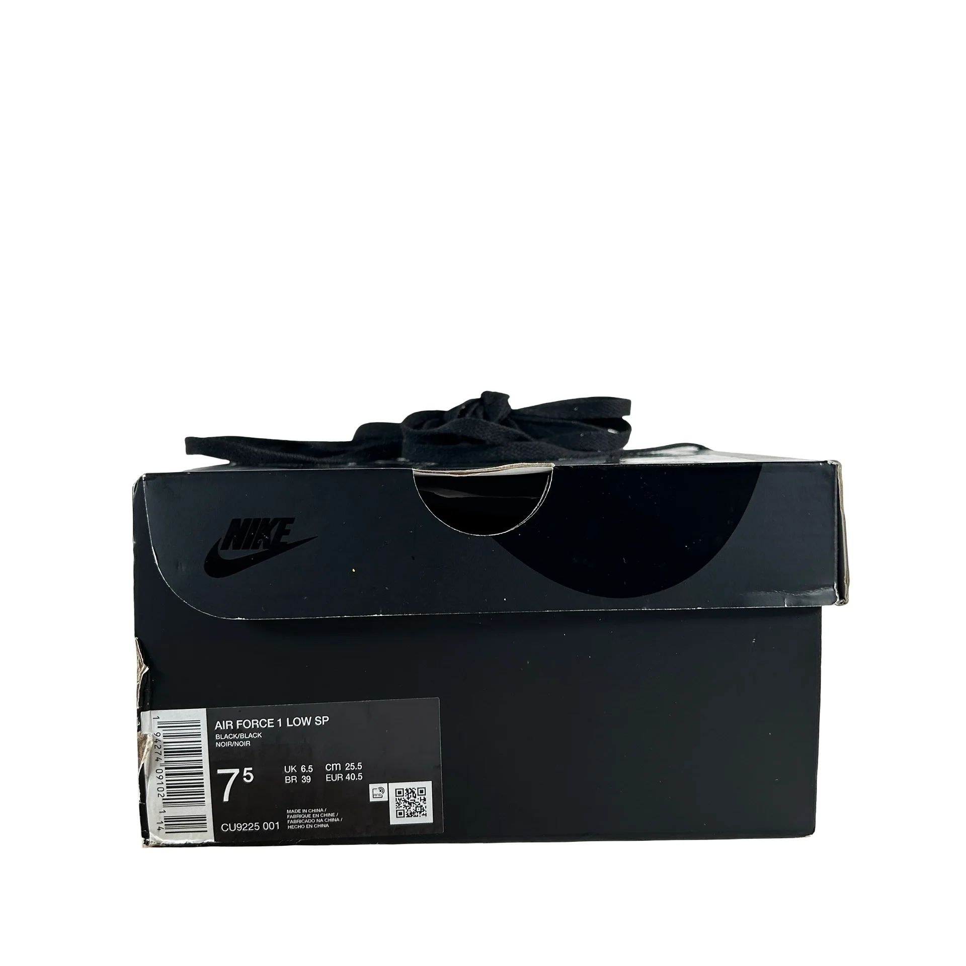 CU9225 001 Air Force 1 Low Supreme Black [USED] - 7.5 M (Used) - Image 7