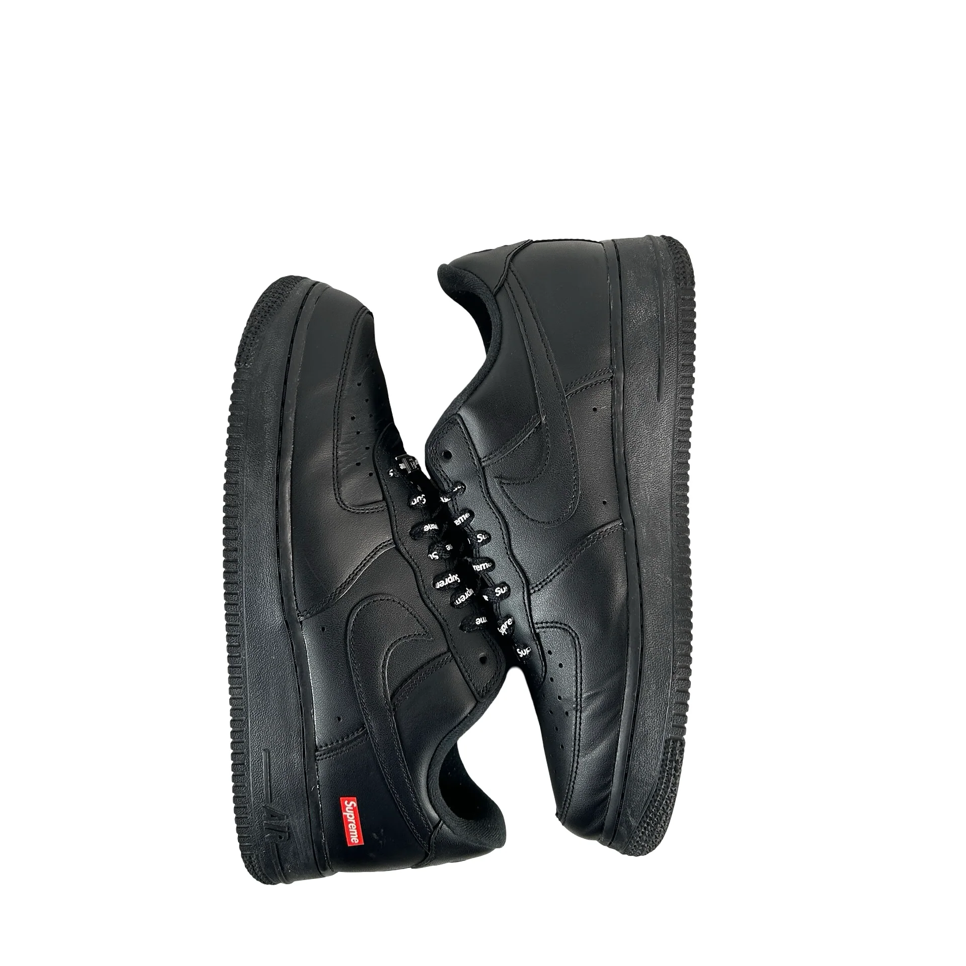 CU9225 001 Air Force 1 Low Supreme Black [USED] - 8.5 M (Used) (No Box) - Image 4