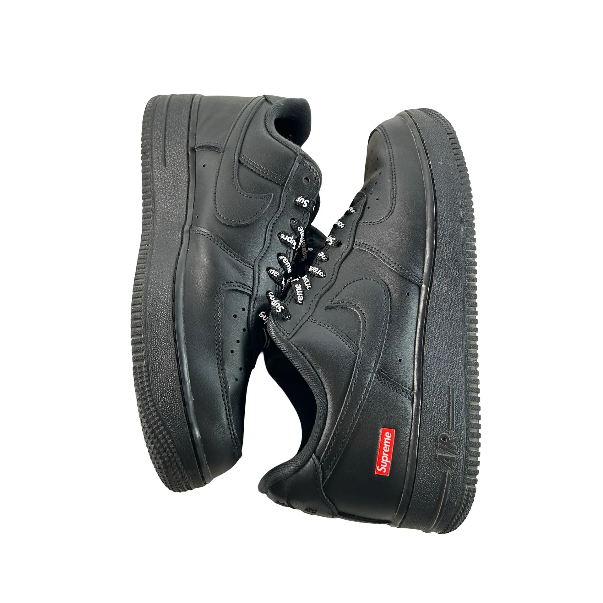 CU9225 001 Air Force 1 Low Supreme Black [USED] - 9.5 M (Used3) - Image 4