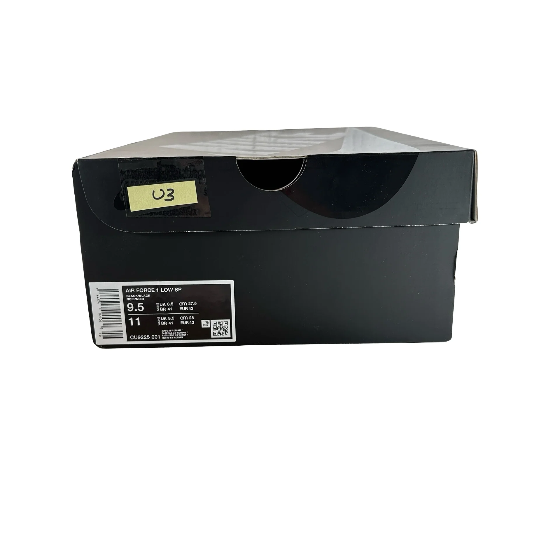 CU9225 001 Air Force 1 Low Supreme Black [USED] - 9.5 M (Used3) - Image 7