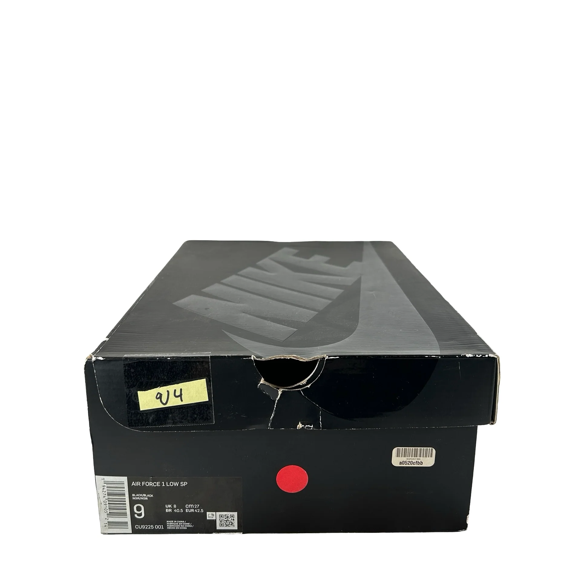CU9225 001 Air Force 1 Low Supreme Black [USED] - 9 M (Used4) - Image 7