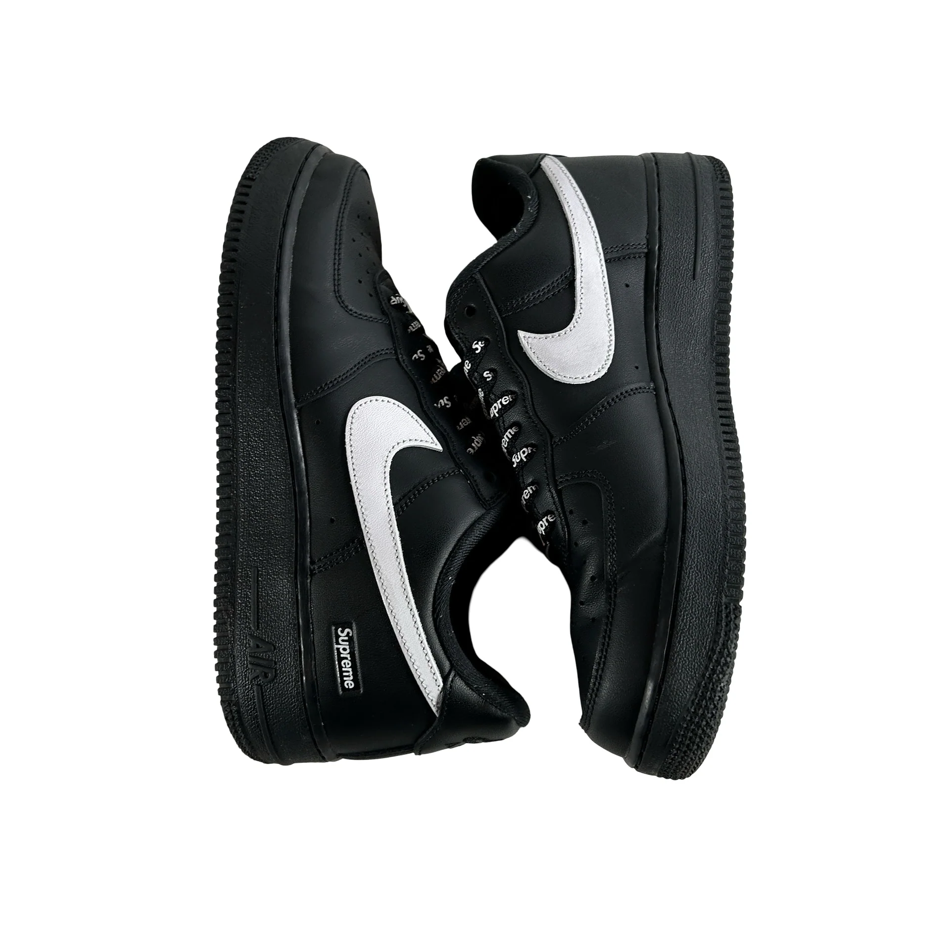 CU9225 002 Nike Air Force 1 Low Supreme Black White [USED] - 8 M (Used2) - Image 4