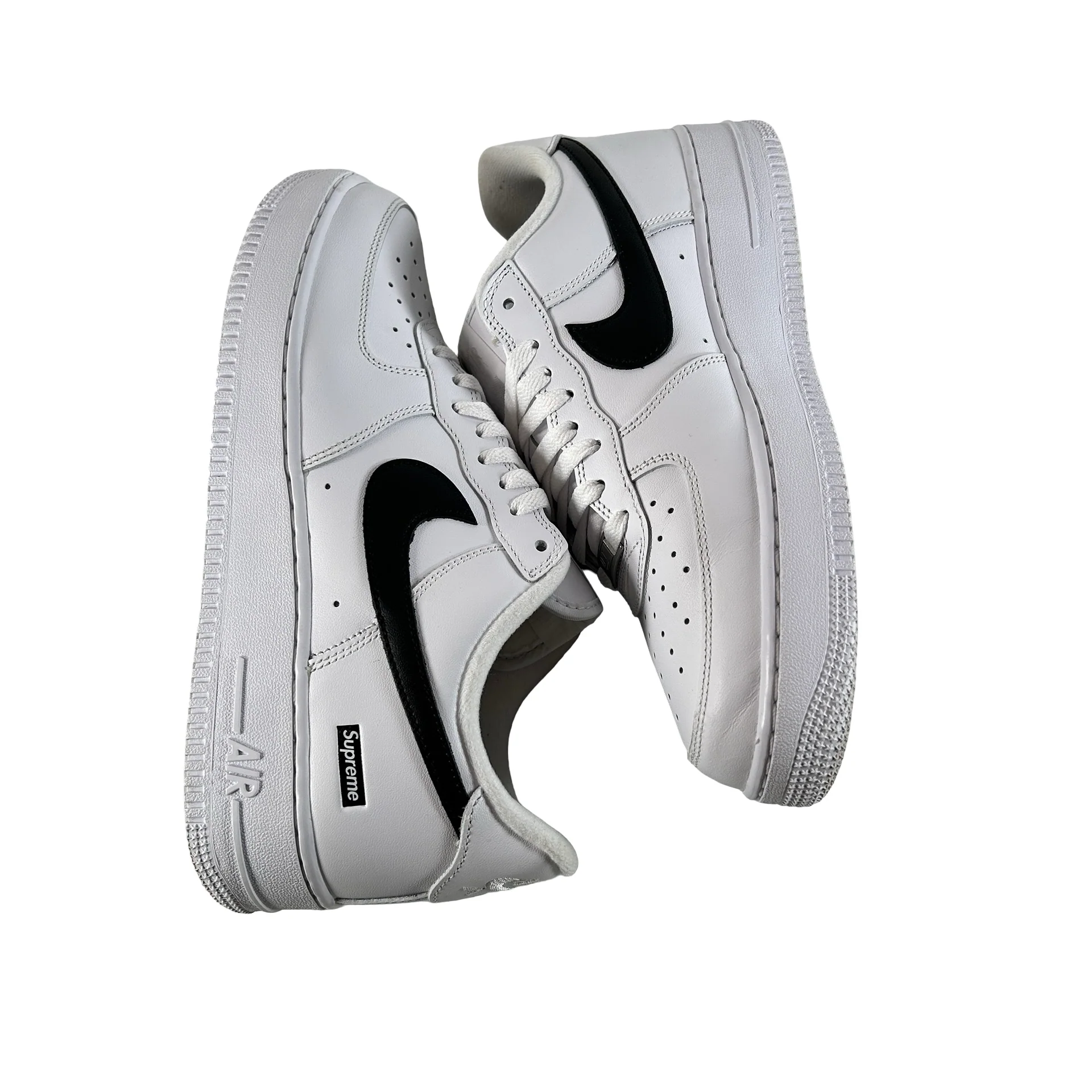 CU9225 102 Nike Air Force 1 Low Supreme White Black [USED] - 9.5 M (Used) - Image 4
