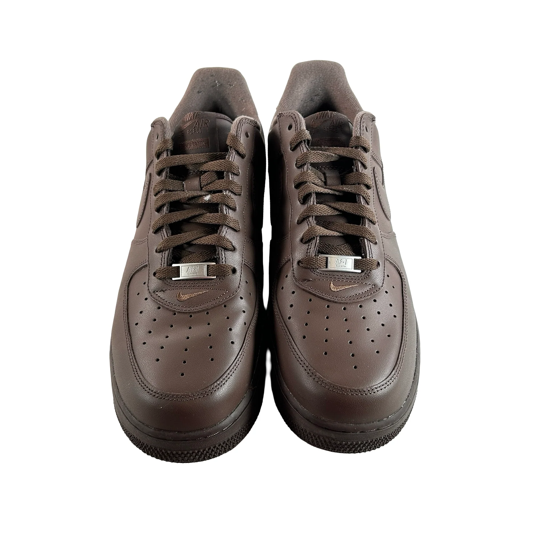 CU9225 200 Nike Air Force 1 Low Supreme Baroque Brown [USED] - 13 M (Used) (Replace Box) - Image 2