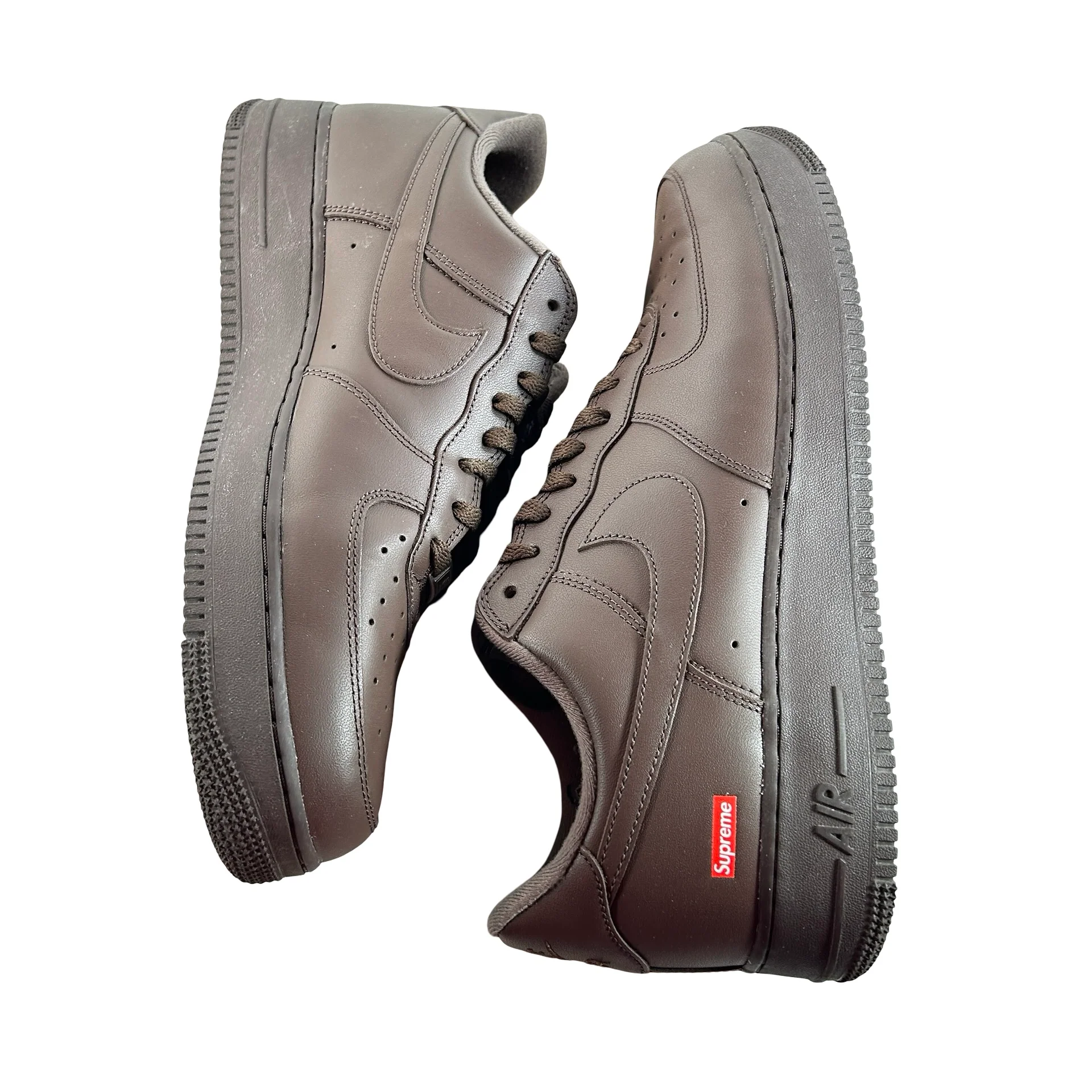 CU9225 200 Nike Air Force 1 Low Supreme Baroque Brown [USED] - 13 M (Used) (Replace Box) - Image 4