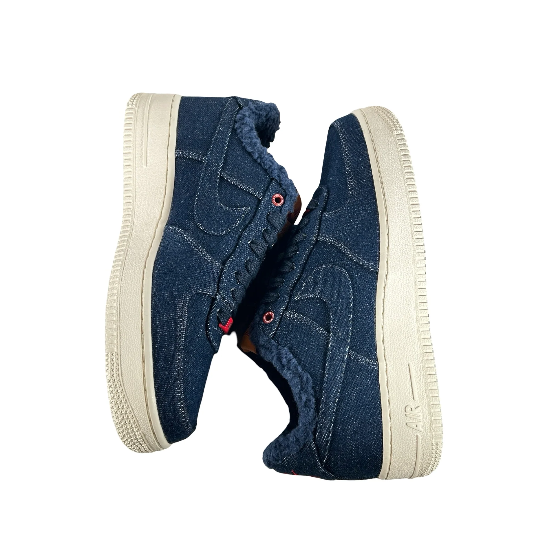 CV0670 001 Air Force 1 Low Levi's Denim Sherpa - Image 4