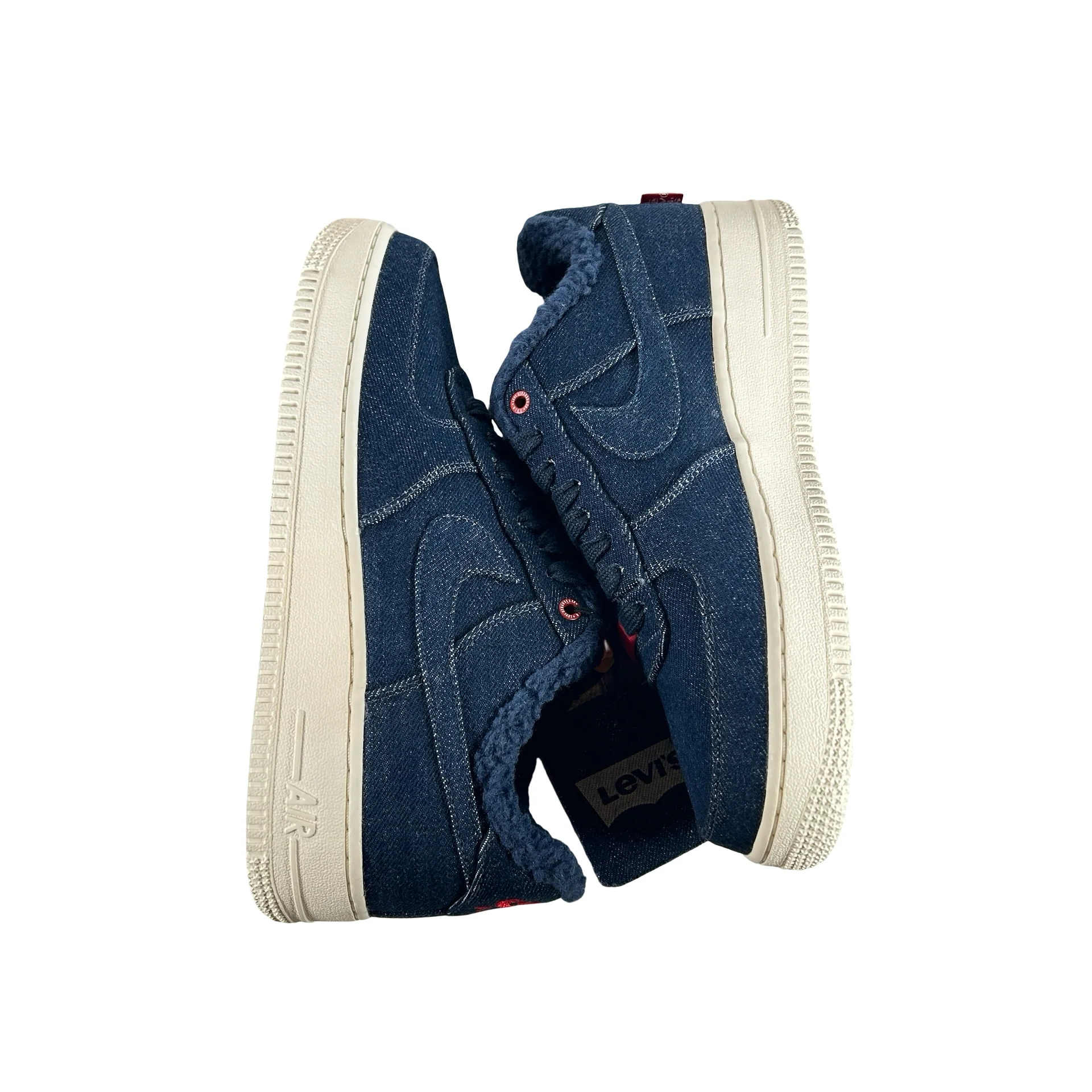 CV0670 001 Air Force 1 Low Levi's Denim Sherpa - Image 5