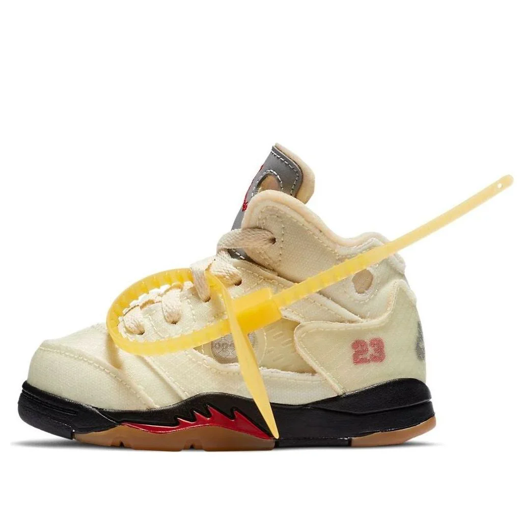 CV4828 100 Air Jordan 5 Retro Off-White Sail (TD)