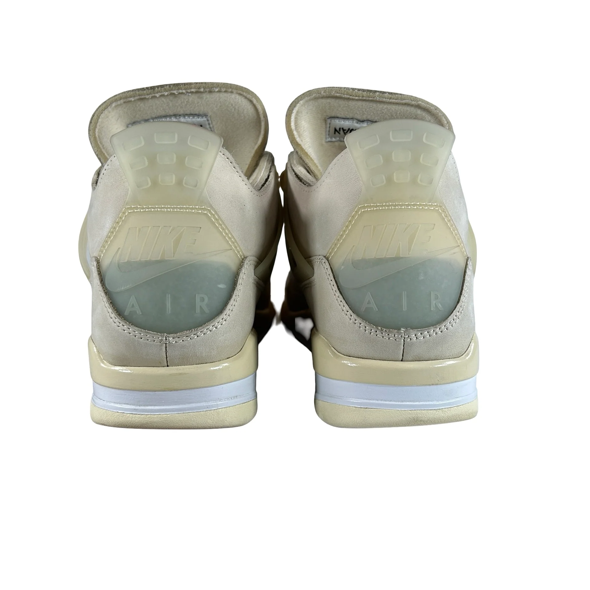 CV9388 100 Jordan 4 Retro Off-White Sail (Women's) [USED] - 10.5 W (Used8) - Image 3