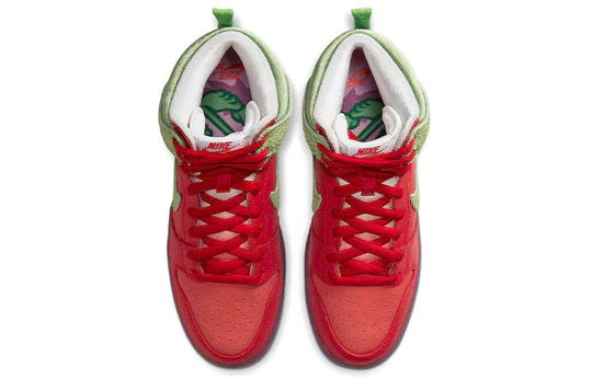 CW7093 600 Nike SB Dunk High Strawberry Cough [CONDITIONAL] [NO BOX] - Image 4