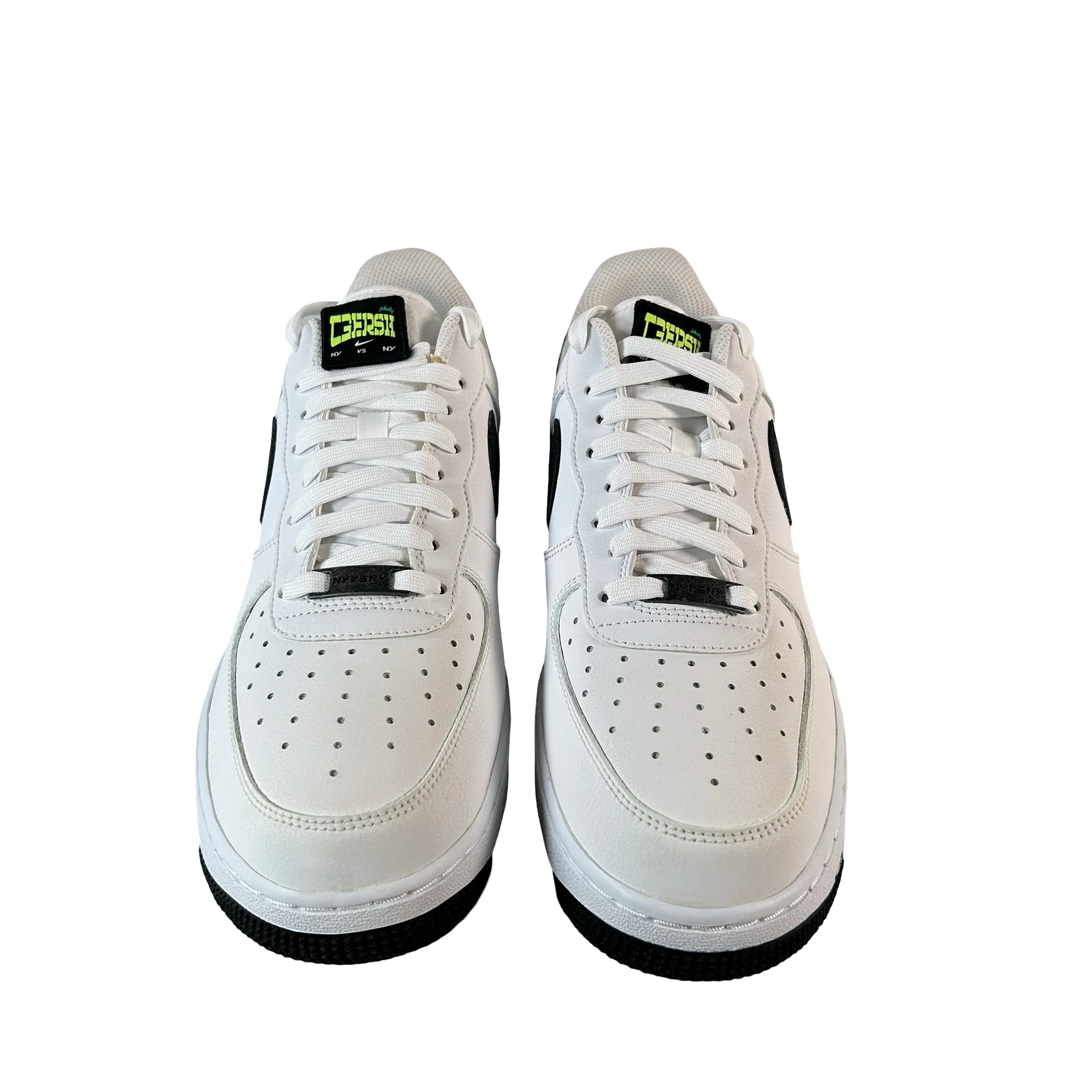 CW7297 100 Nike Air Force 1 Low NY vs. NY White Black (2020) [CONDITIONAL] - 9.5 M (Yellowing) - Image 2