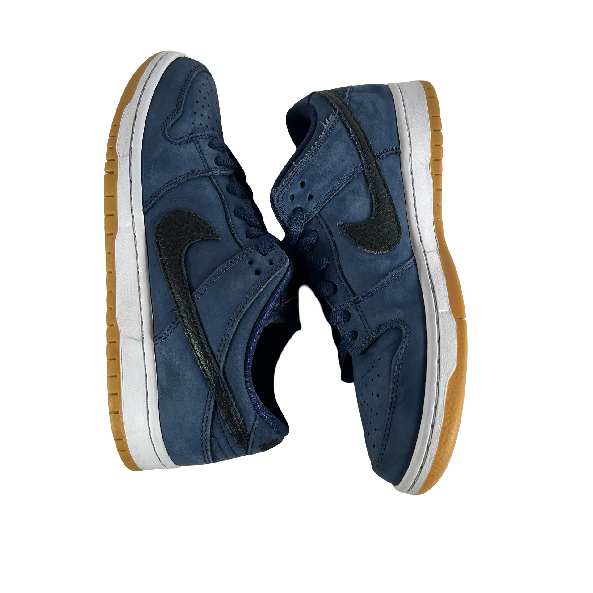CW7463 401 Nike SB Dunk Low Navy Black Gum [USED] - 7.5 M (Used) (No Box) - Image 4