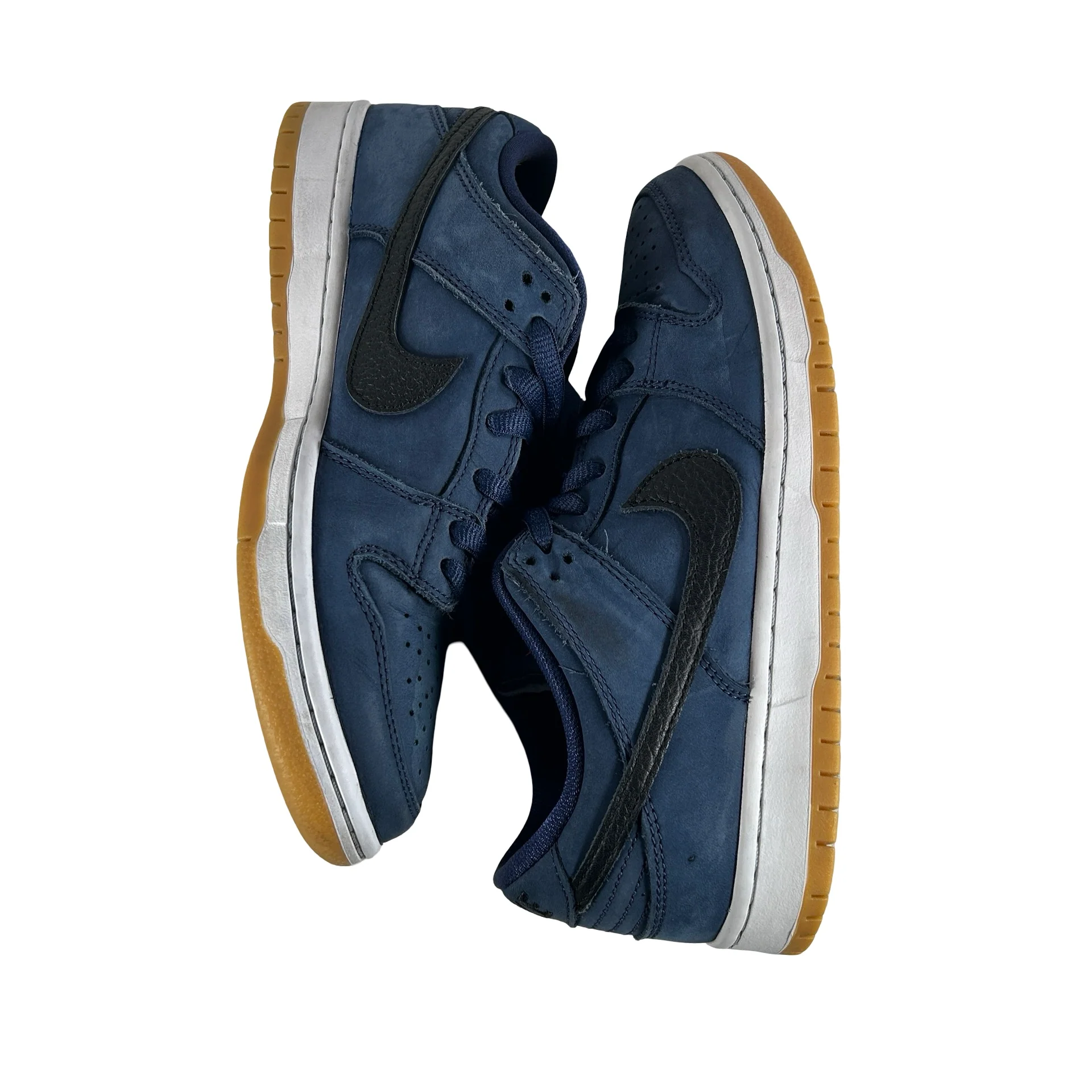 CW7463 401 Nike SB Dunk Low Navy Black Gum [USED] - 7.5 M (Used) (No Box) - Image 5