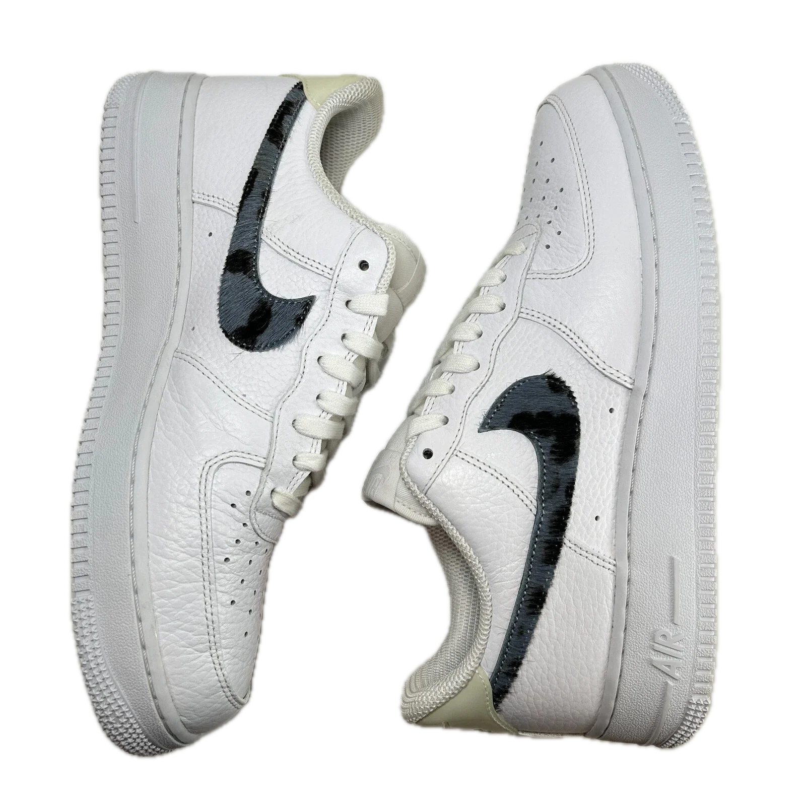 CW7567 100 Nike Air Force 1 Low Pony Hair Snakeskin Midnight Turquoise [USED] - 9.5 (VNDS) - Image 5
