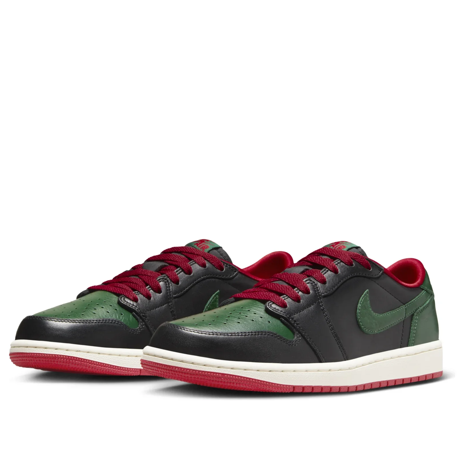 CZ0775 036 Jordan 1 Retro Low OG Gorge Green Varsity Red (Women's) - Image 3