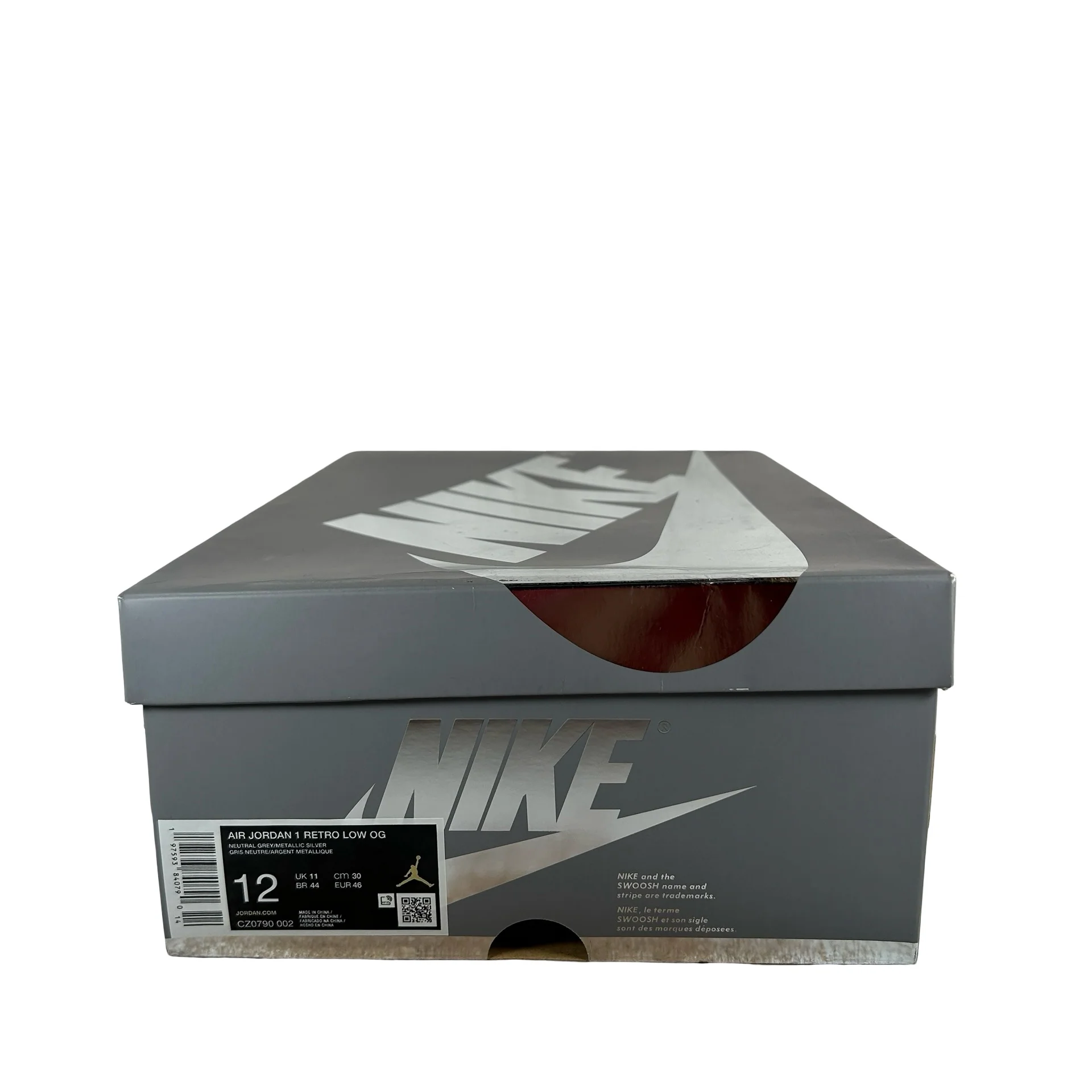 CZ0790 002 Jordan 1 Low OG Metallic Silver[USED] - 12 M (Used) - Image 7