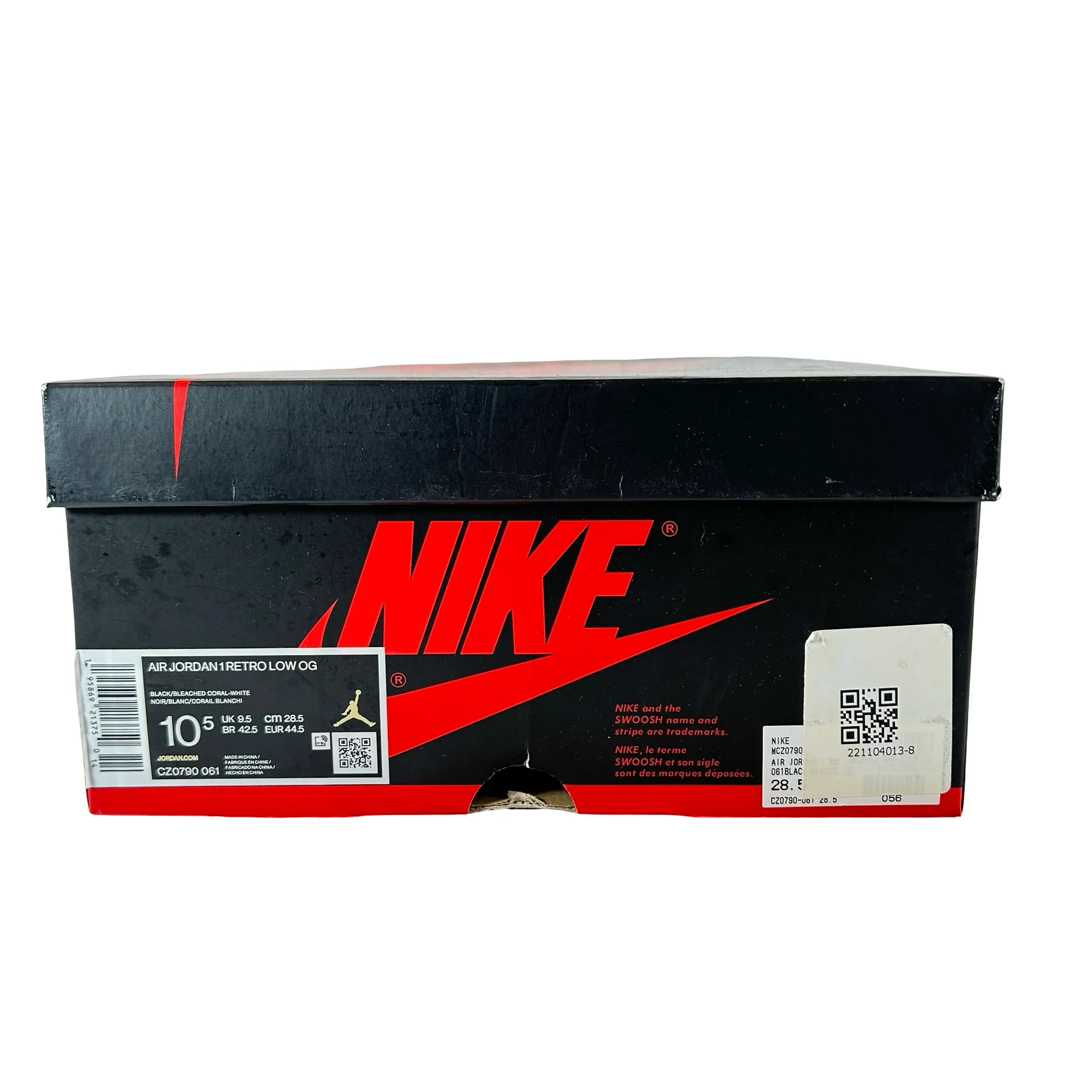 CZ0790 061 Jordan 1 Low OG Bleached Coral [USED] - 10.5 M (Used) - Image 7