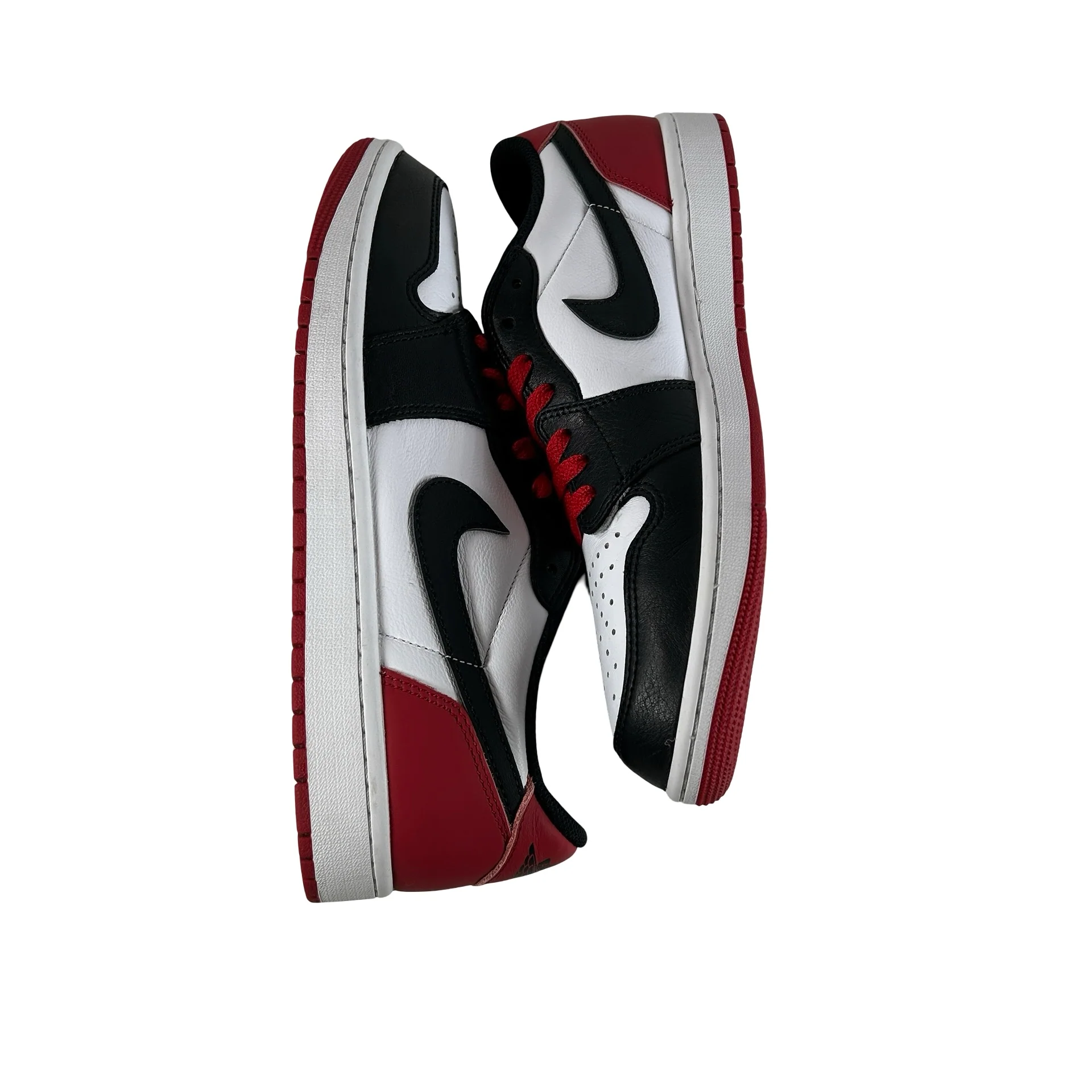 CZ0790 106  Jordan 1 Retro Low OG Black Toe (2023) [USED] - 10.5 M (Used) (No Box) - Image 4