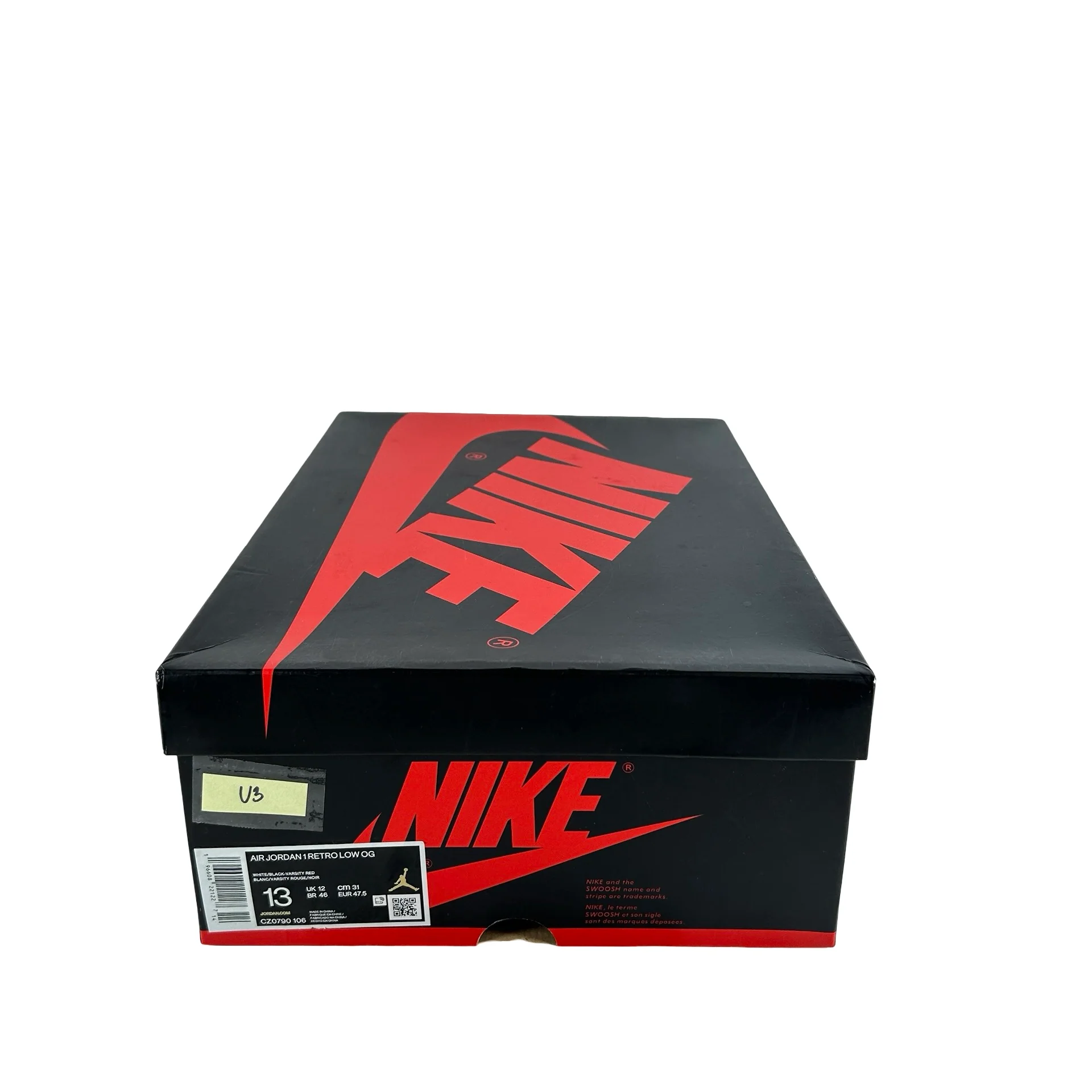 CZ0790 106  Jordan 1 Retro Low OG Black Toe (2023) [USED] - 13 M (Used3) - Image 7