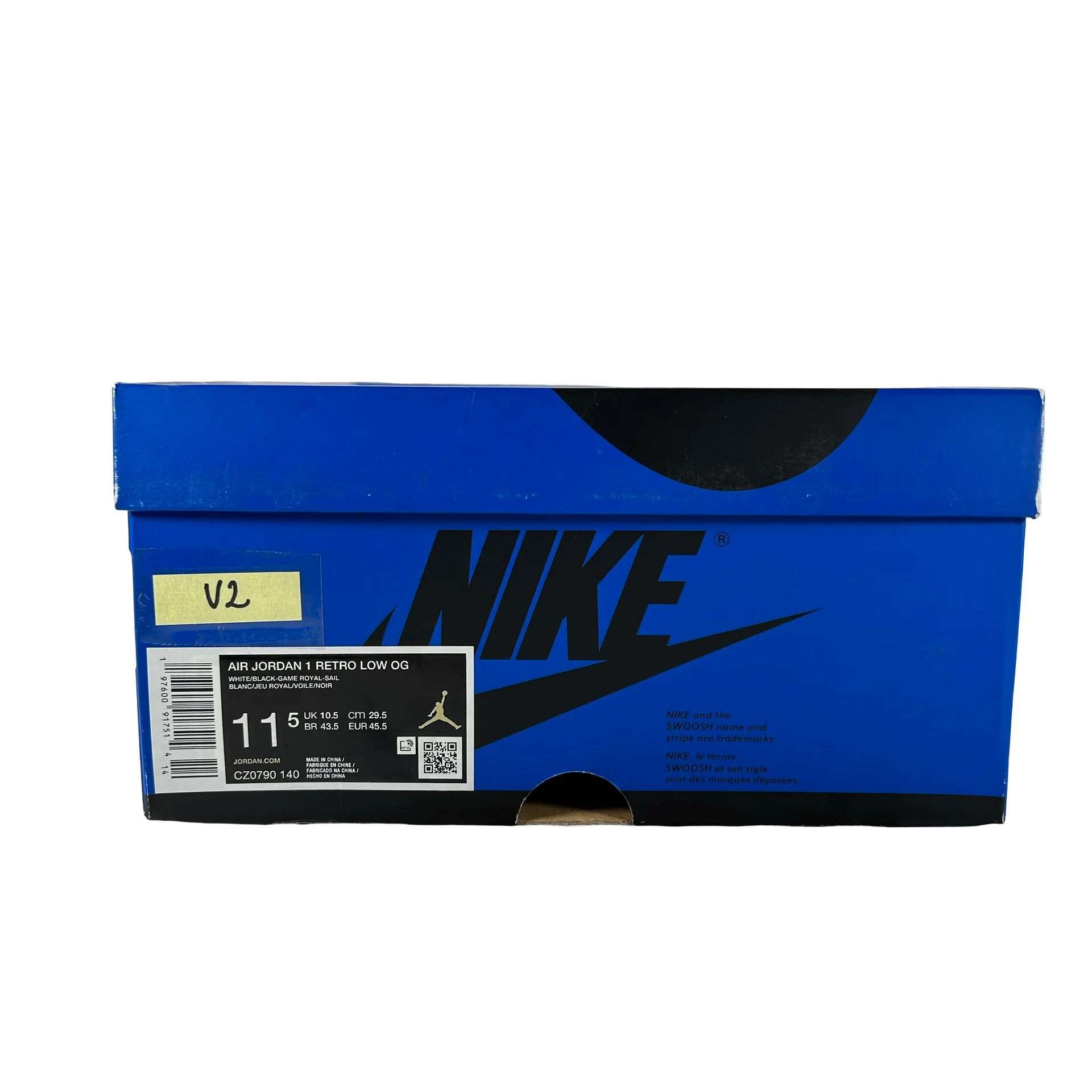 CZ0790 140 Jordan 1 Retro Low OG Game Royal [USED] - 10.5 M (Used) - Image 7