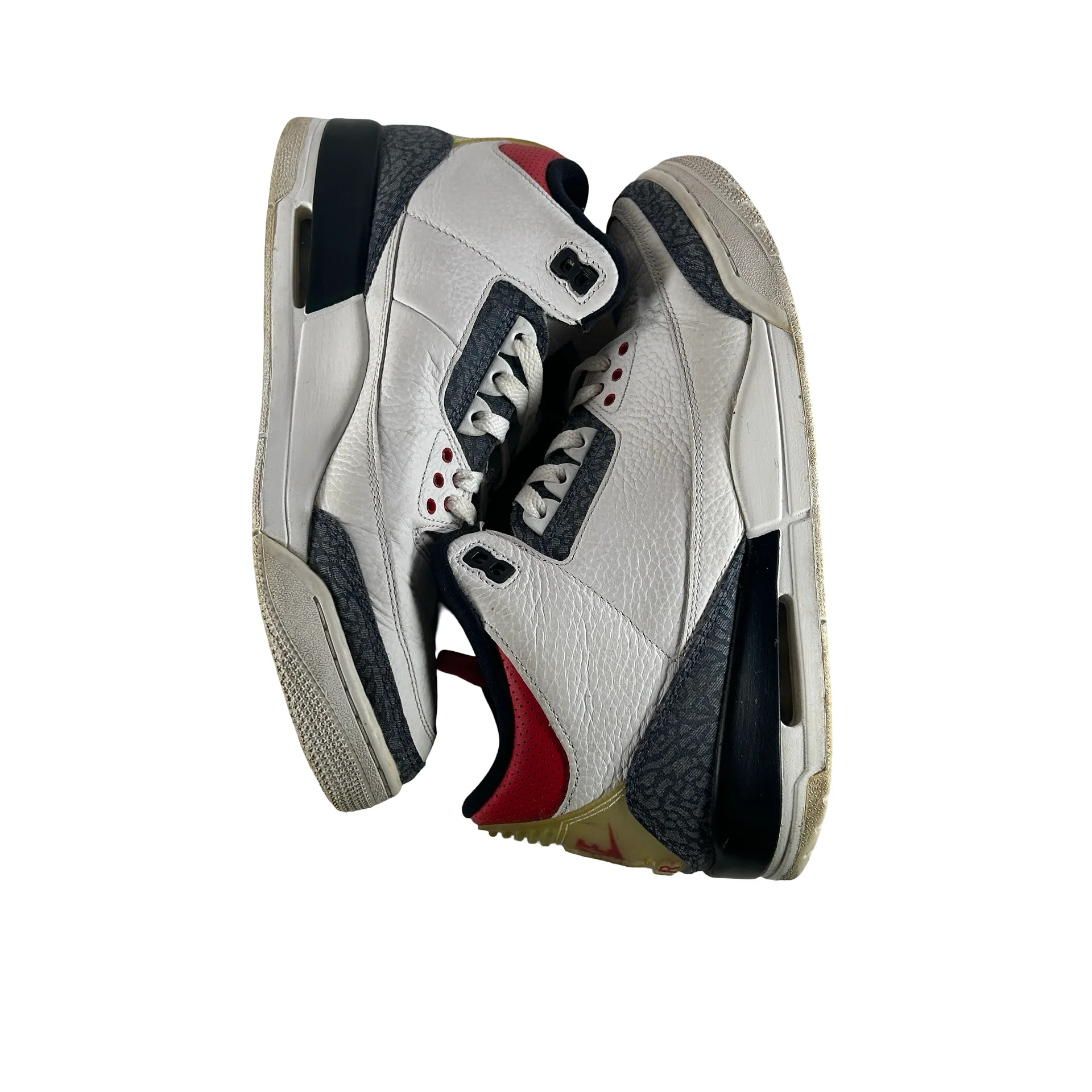 CZ6431 100 Jordan 3 Retro SE Fire Red Denim (2020) [USED] - 10.5 M (Used) (No Box) - Image 4