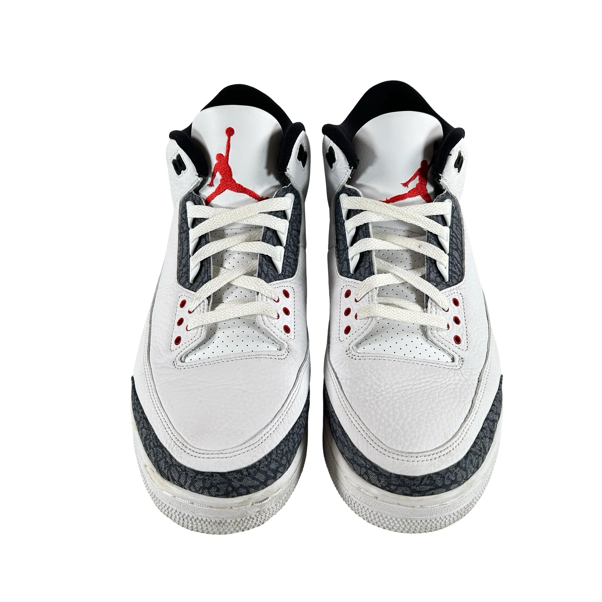 CZ6431 100 Jordan 3 Retro SE Fire Red Denim (2020) [USED] - 13 M (Used3) - Image 2
