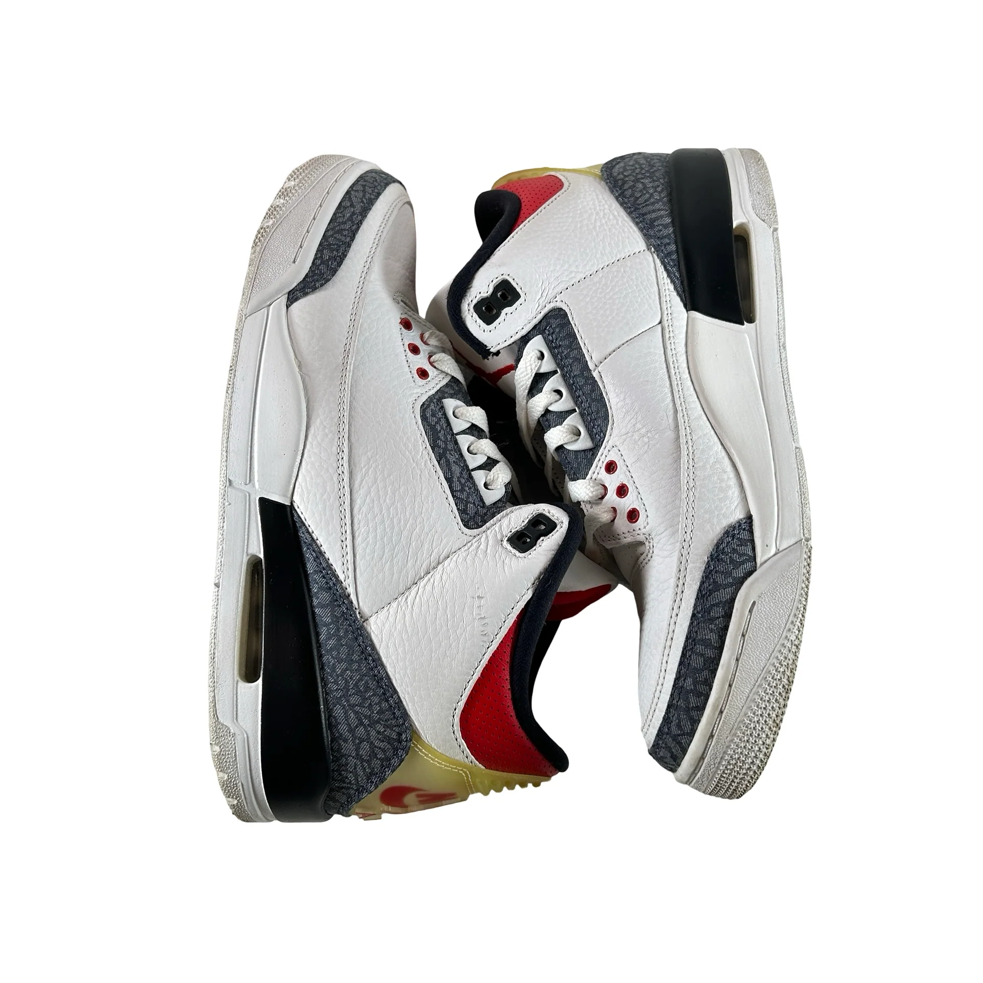 CZ6431 100 Jordan 3 Retro SE Fire Red Denim (2020) [USED] - 9 M (Used2) - Image 4
