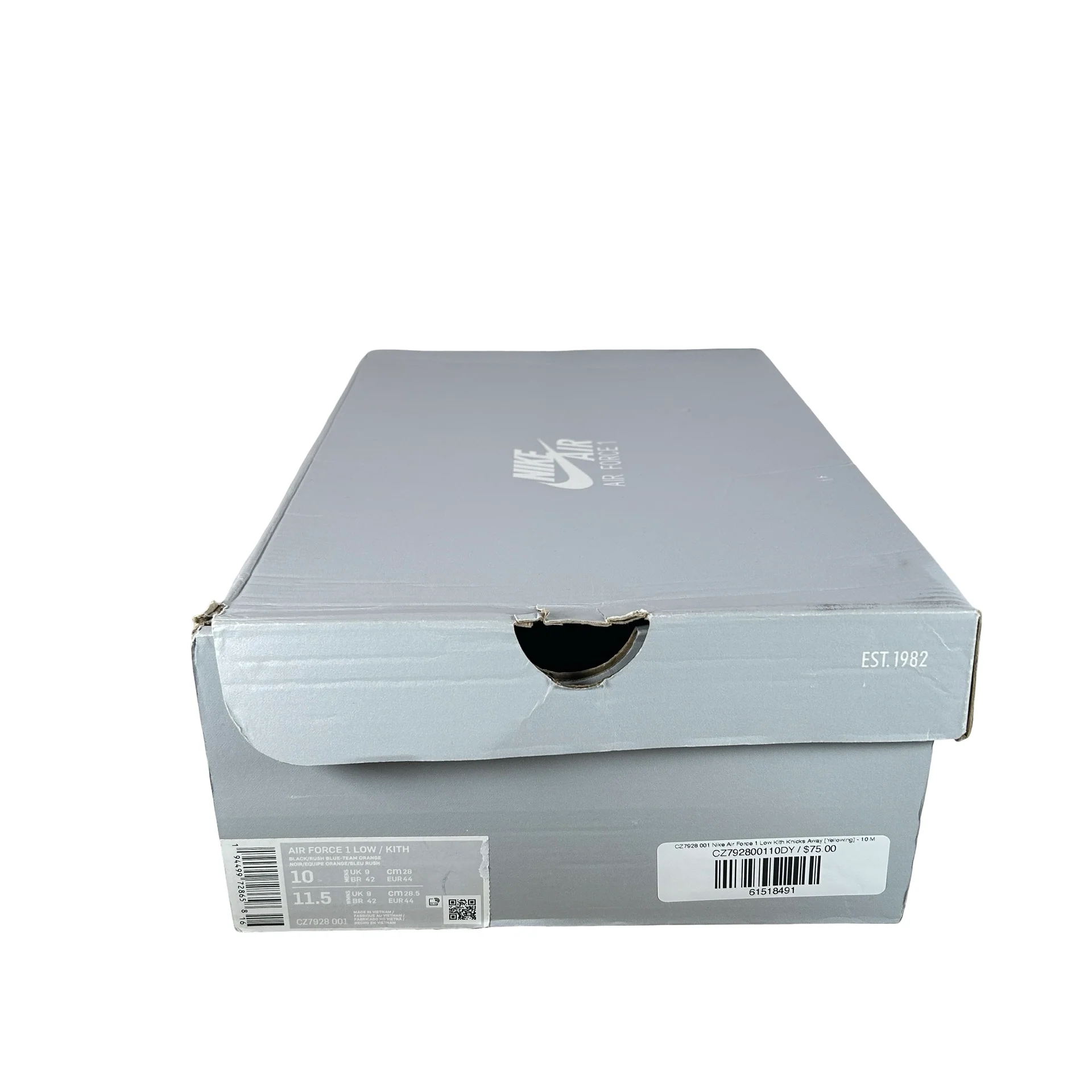 CZ7928 001 Nike Air Force 1 Low Kith Knicks Away - 10 M (Yellowing) - Image 7