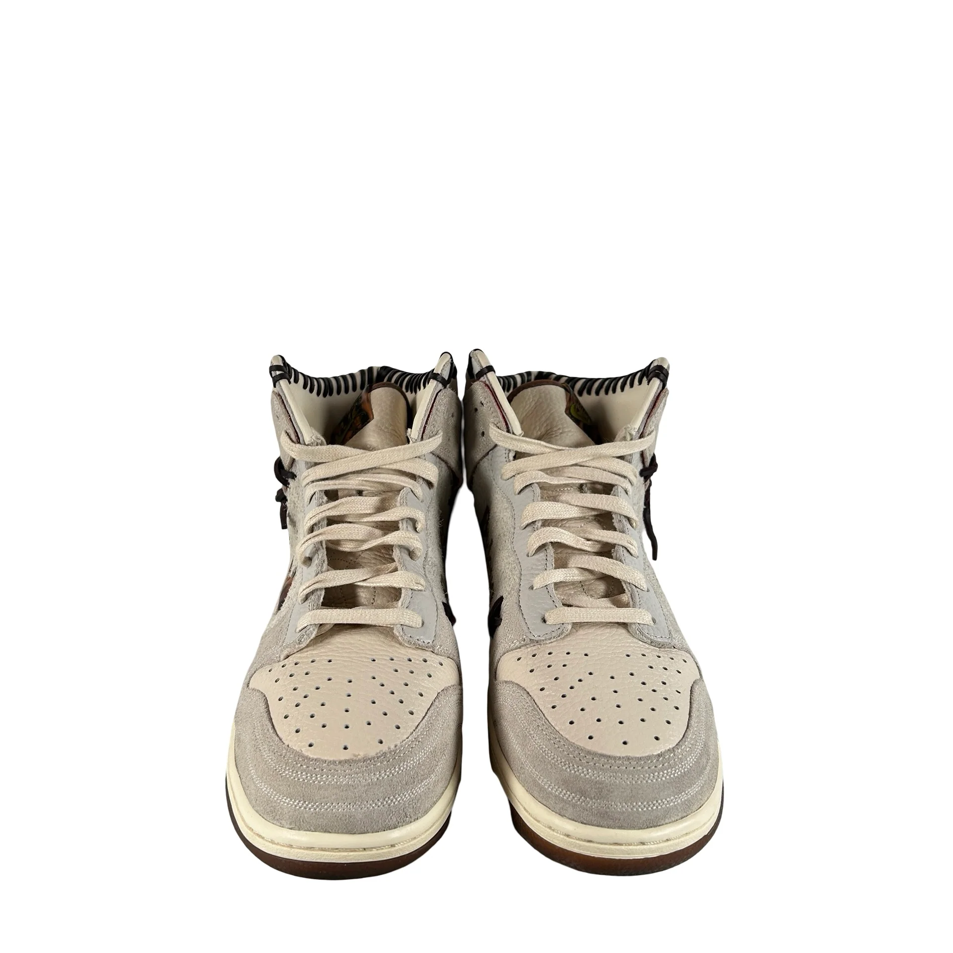 CZ8125 100 Nike Dunk High Bodega Sail Multi (Friends and Family) [USED] - 10.5 M (Used) (No Box) - Image 2
