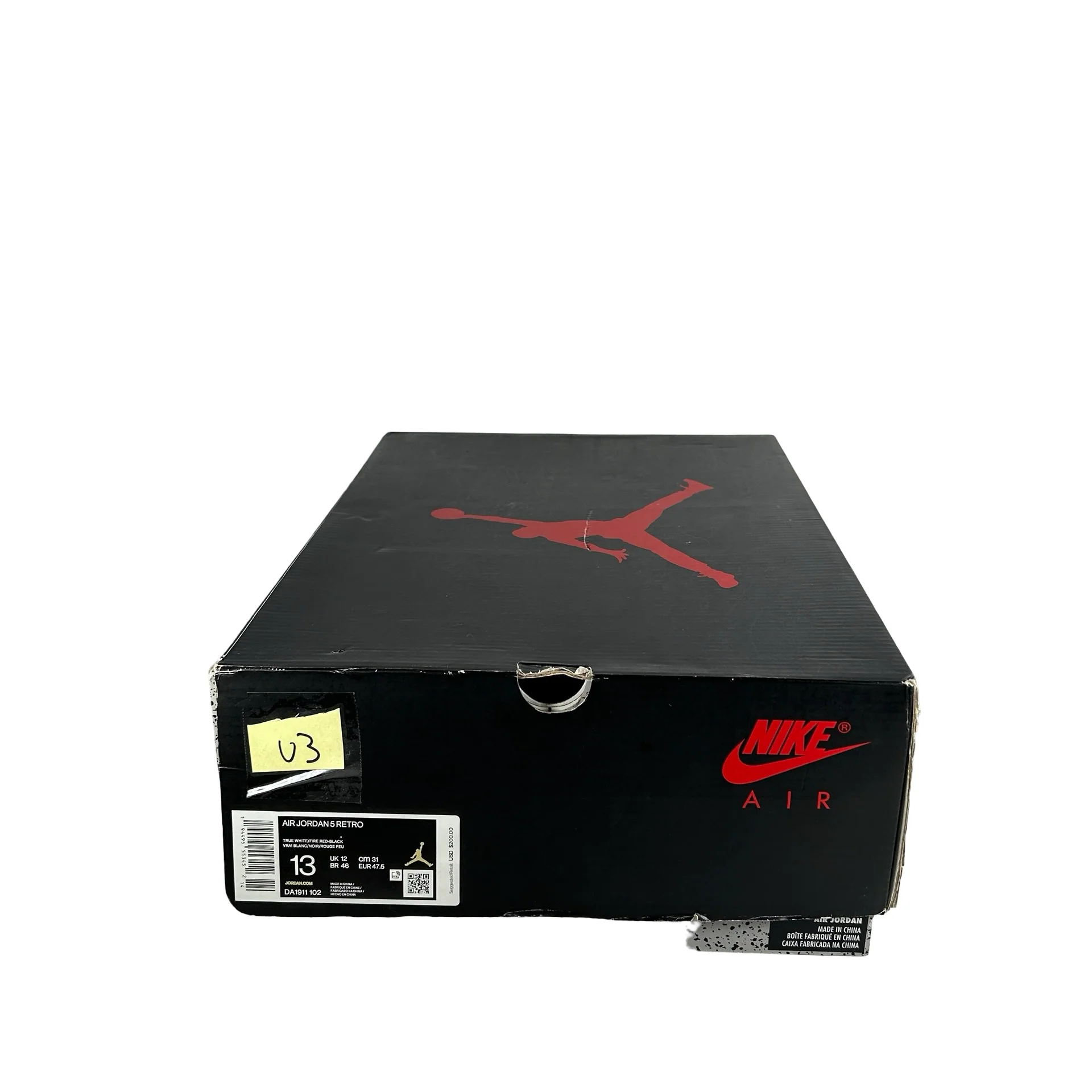DA1911 102 Jordan 5 Fire Red [USED] - 13 M (Used3) - Image 7