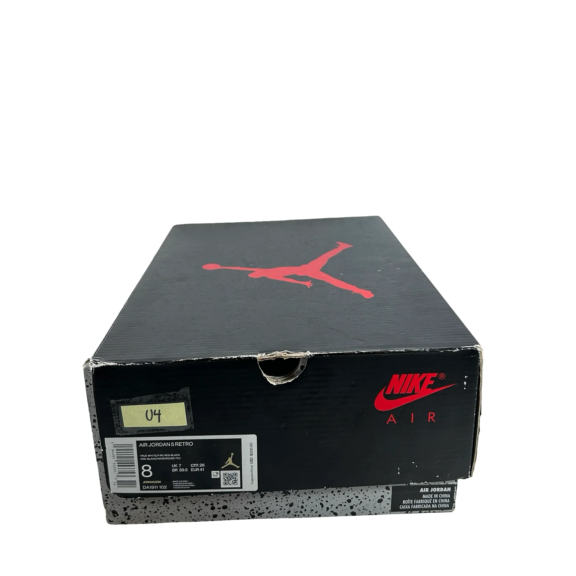 DA1911 102 Jordan 5 Fire Red [USED] - 8 M (Used4) - Image 7
