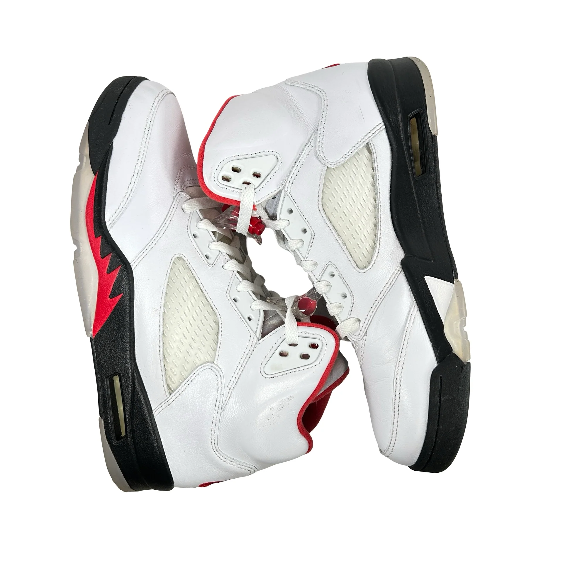 DA1911 102 Jordan 5 Fire Red [USED] - 9.5 M (Used4) - Image 4