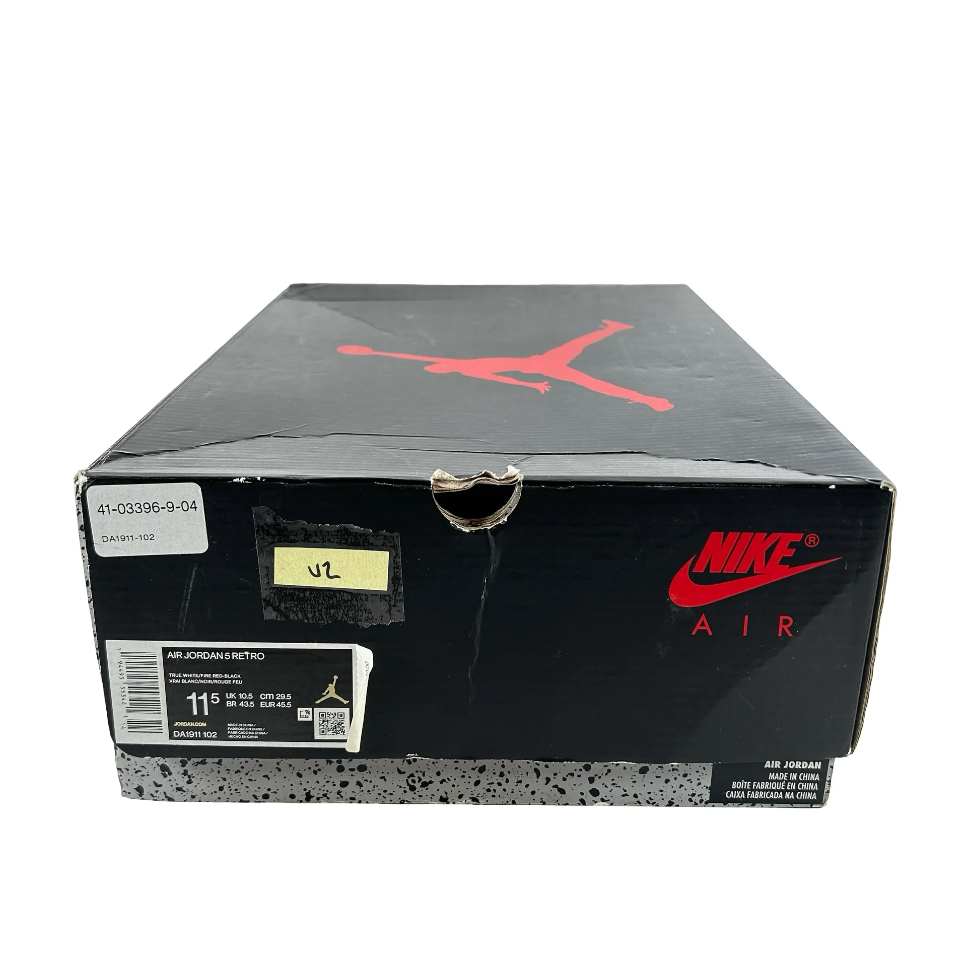 DA1911 102 Jordan 5 Retro Fire Red Silver Tongue (2020) [USED] - 11.5 M (Used2) - Image 14