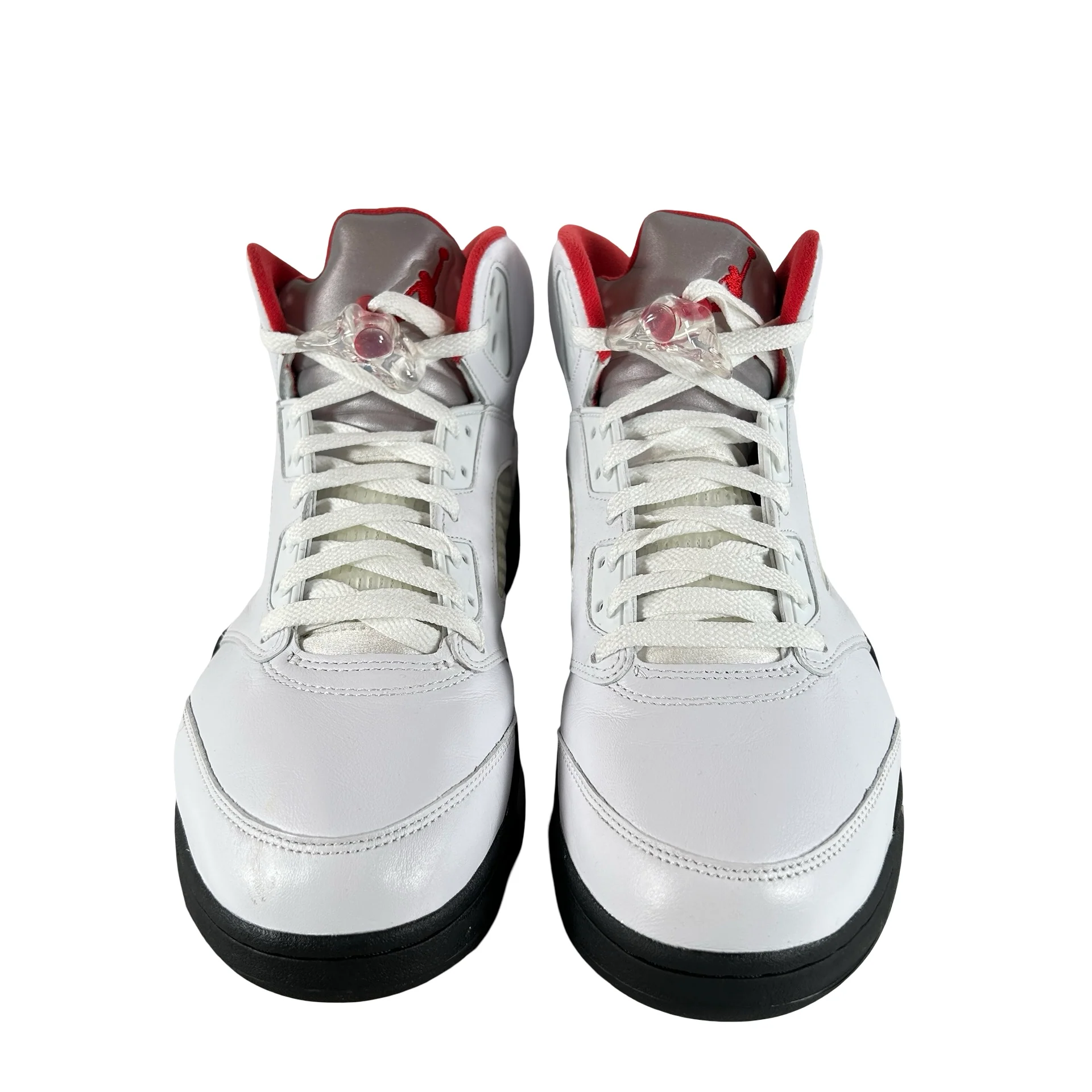 DA1911 102 Jordan 5 Retro Fire Red Silver Tongue (2020) [USED] - 11.5 M (Used2) - Image 2