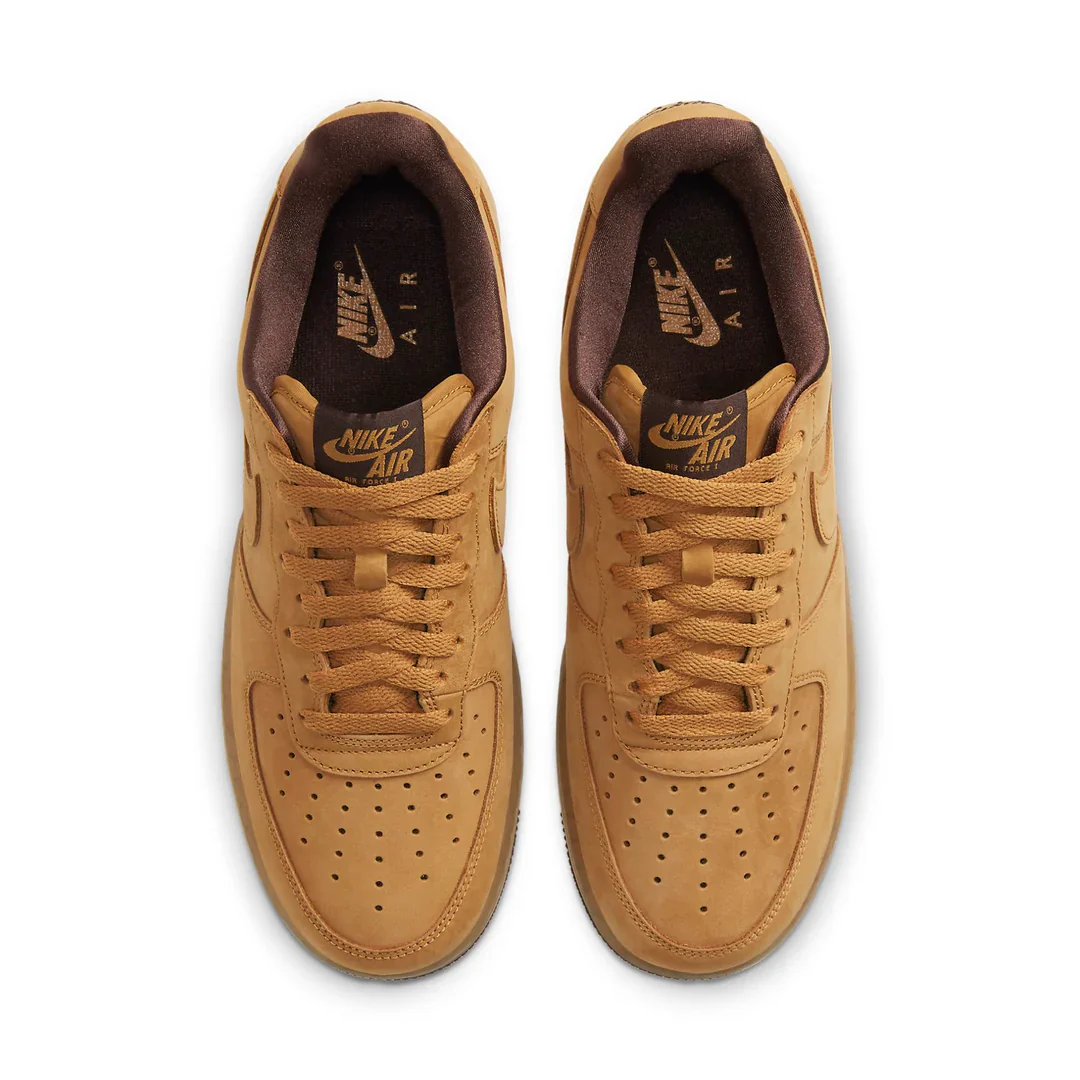DC7504 700 Nike Air Force 1 Low Wheat Dark Mocha - Image 4