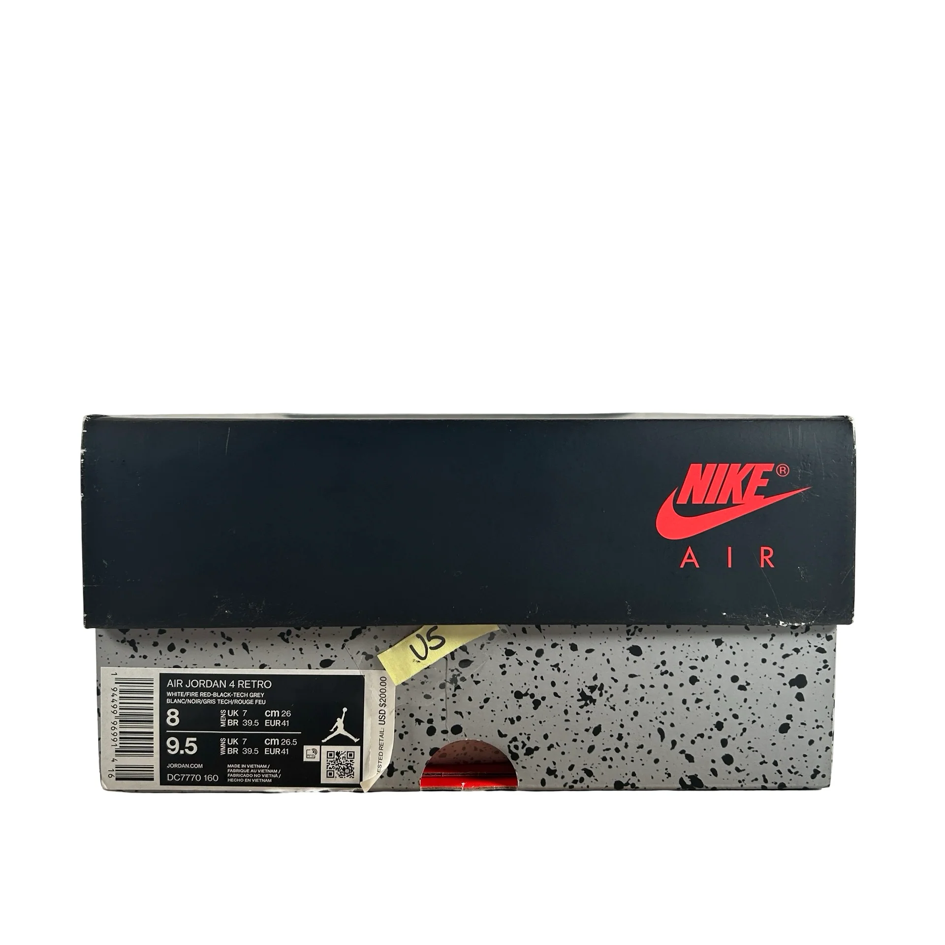 DC7770 160 Jordan 4 Retro Fire Red (2020) [USED] - 8 M (Used5) - Image 7