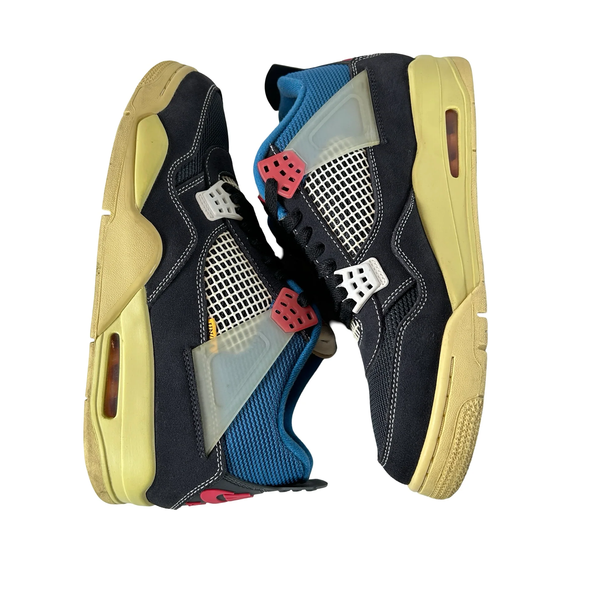 DC9533 001 Jordan 4 Retro Union Off Noir [USED] - 10 M (Used) (No Insoles) - Image 4