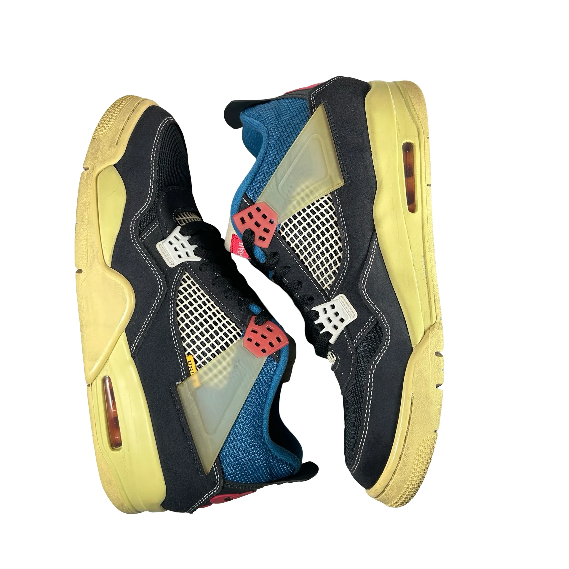 DC9533 001 Jordan 4 Retro Union Off Noir [USED] - 12 M (Used) (No Box) - Image 4